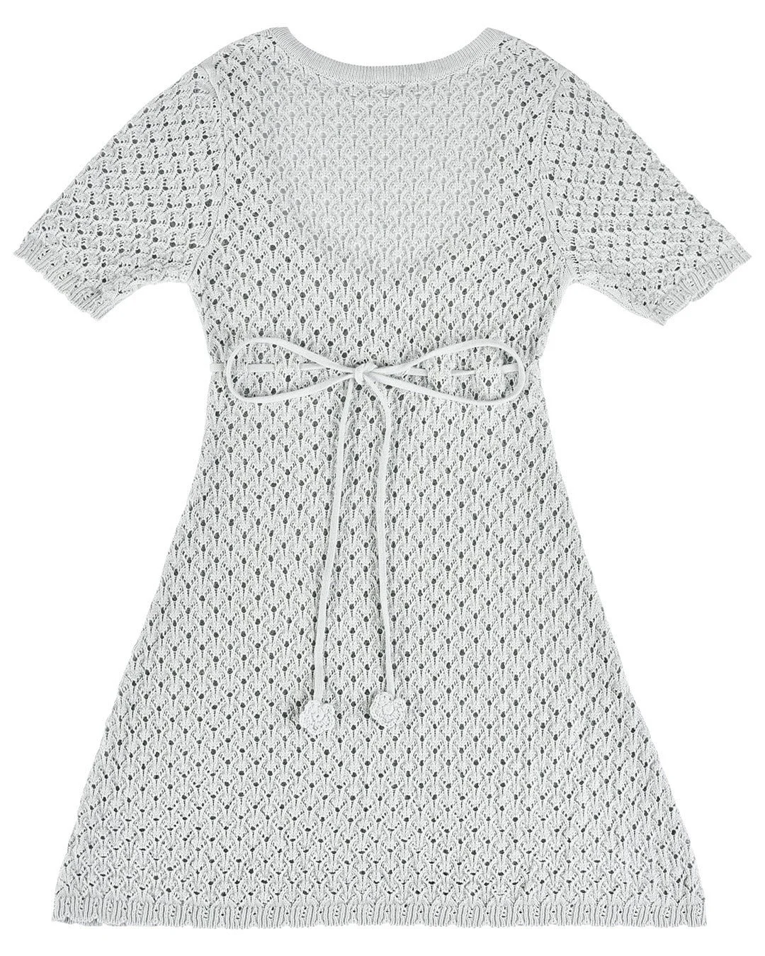 My Mum Made It Laceweave open-knit dress in mint