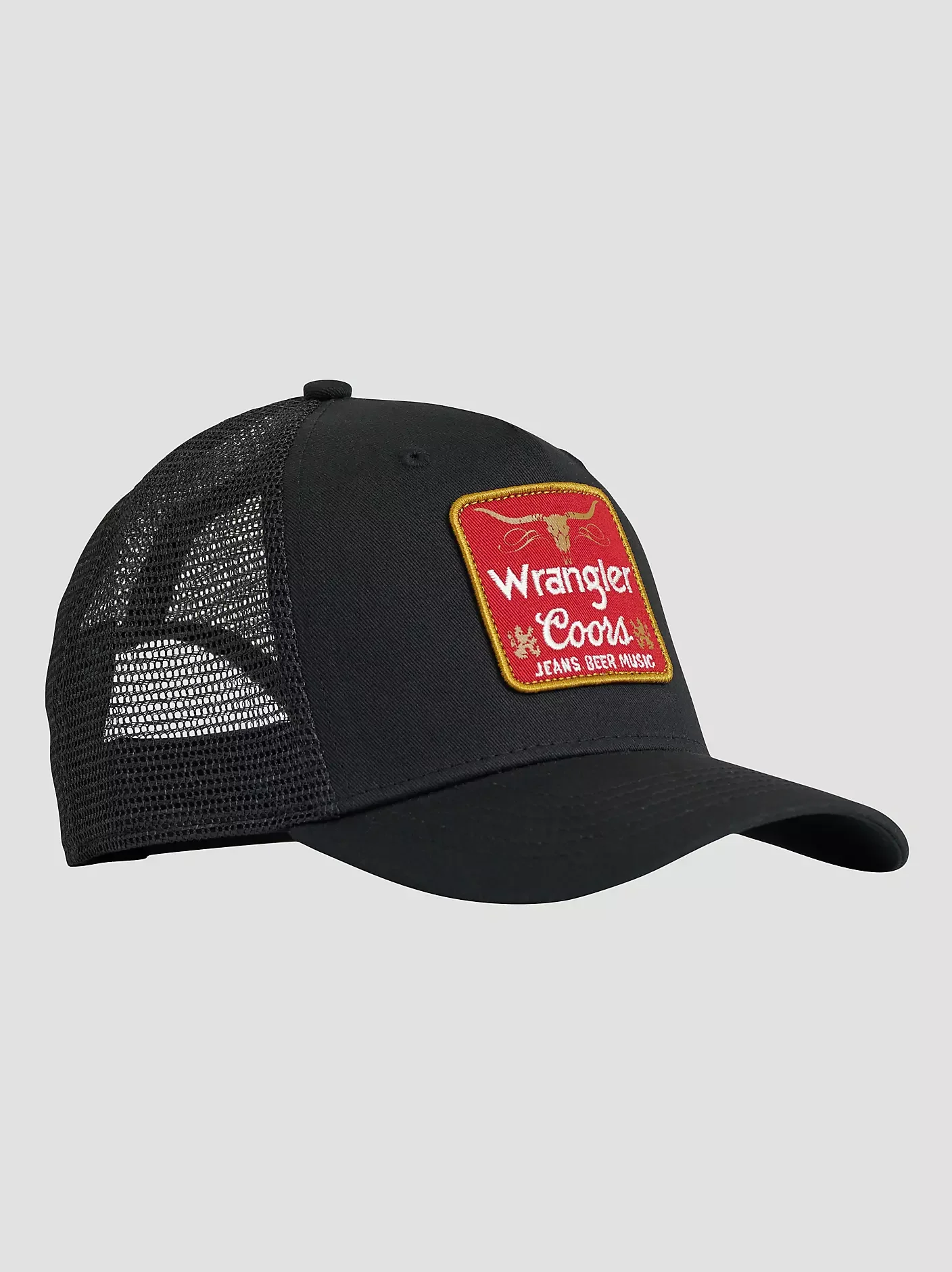 Wrangler x Coors steer patch cap in black red