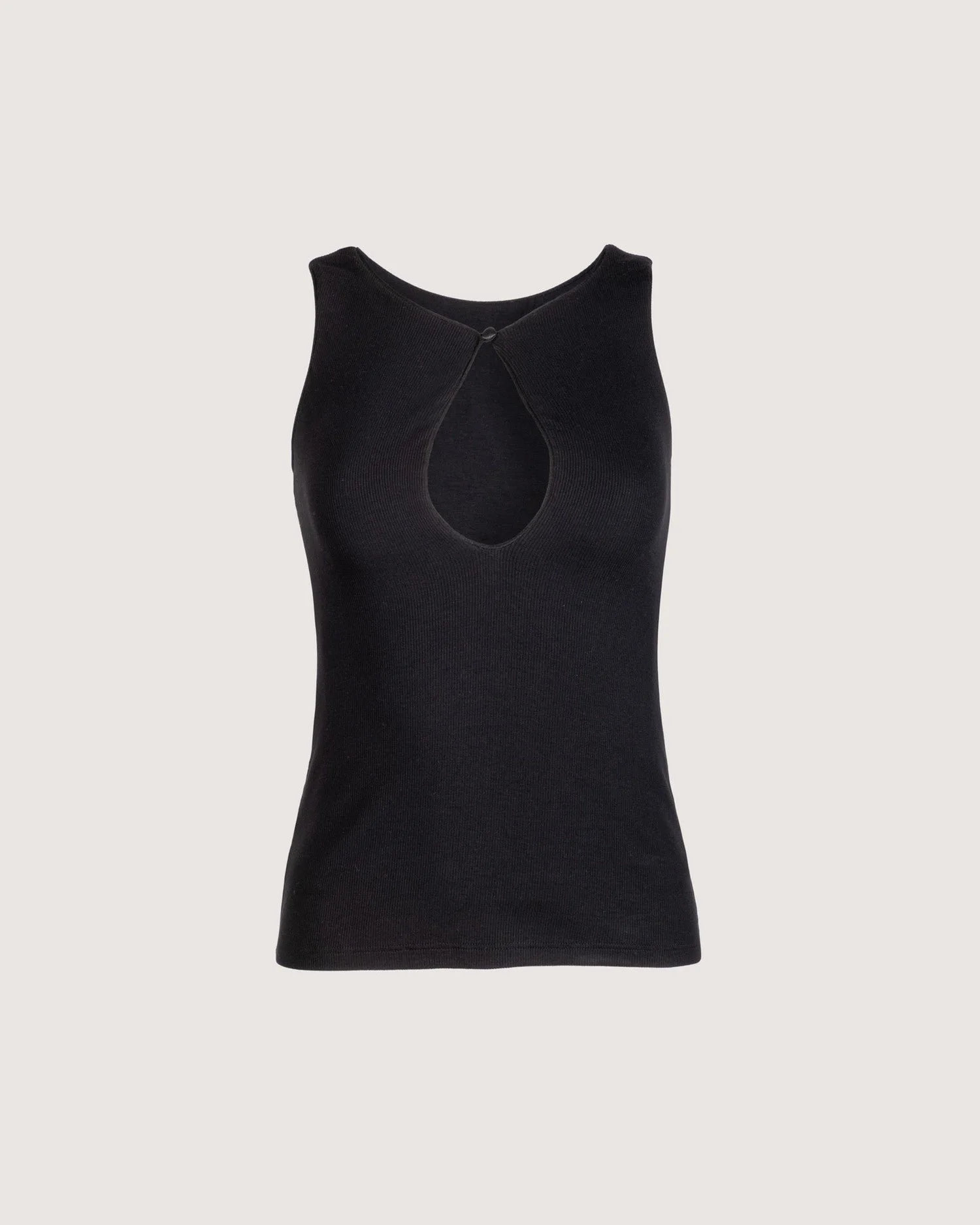 Morghn Cypress reversible keyhole tennis top in black