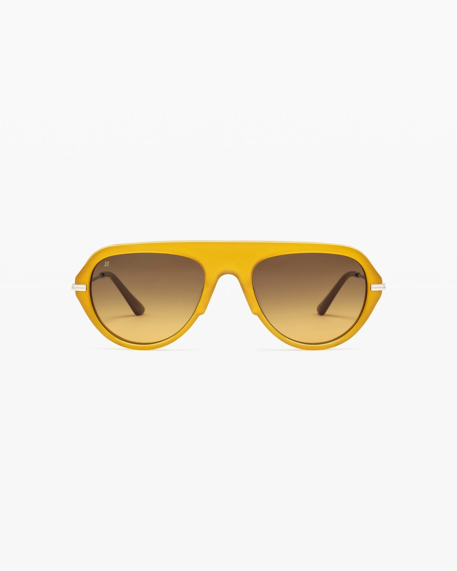 Jimmy Fairly Uza aviator sunglasses in green acetate and steel