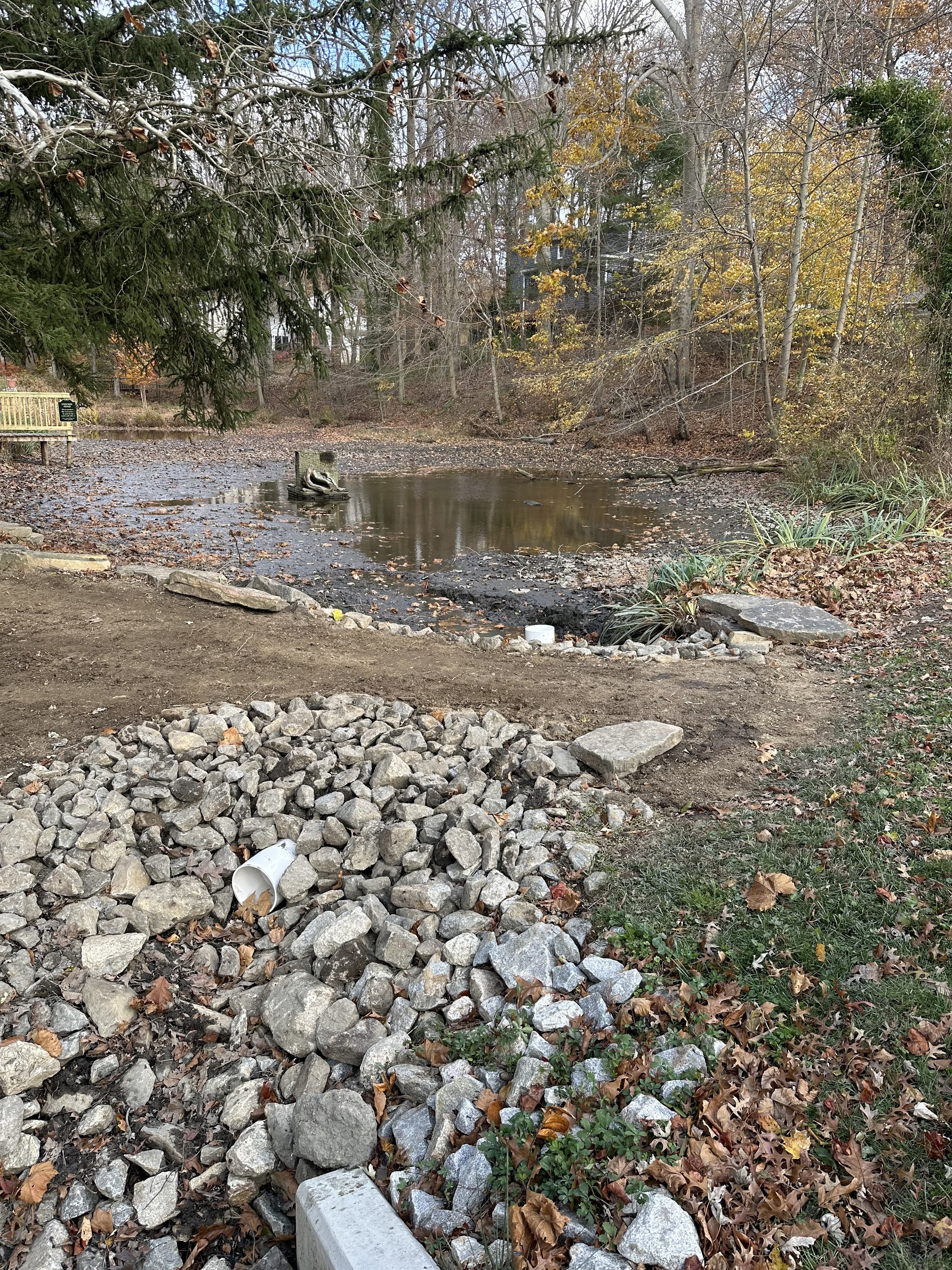 Pond Dam Renovation. Newark, Delaware