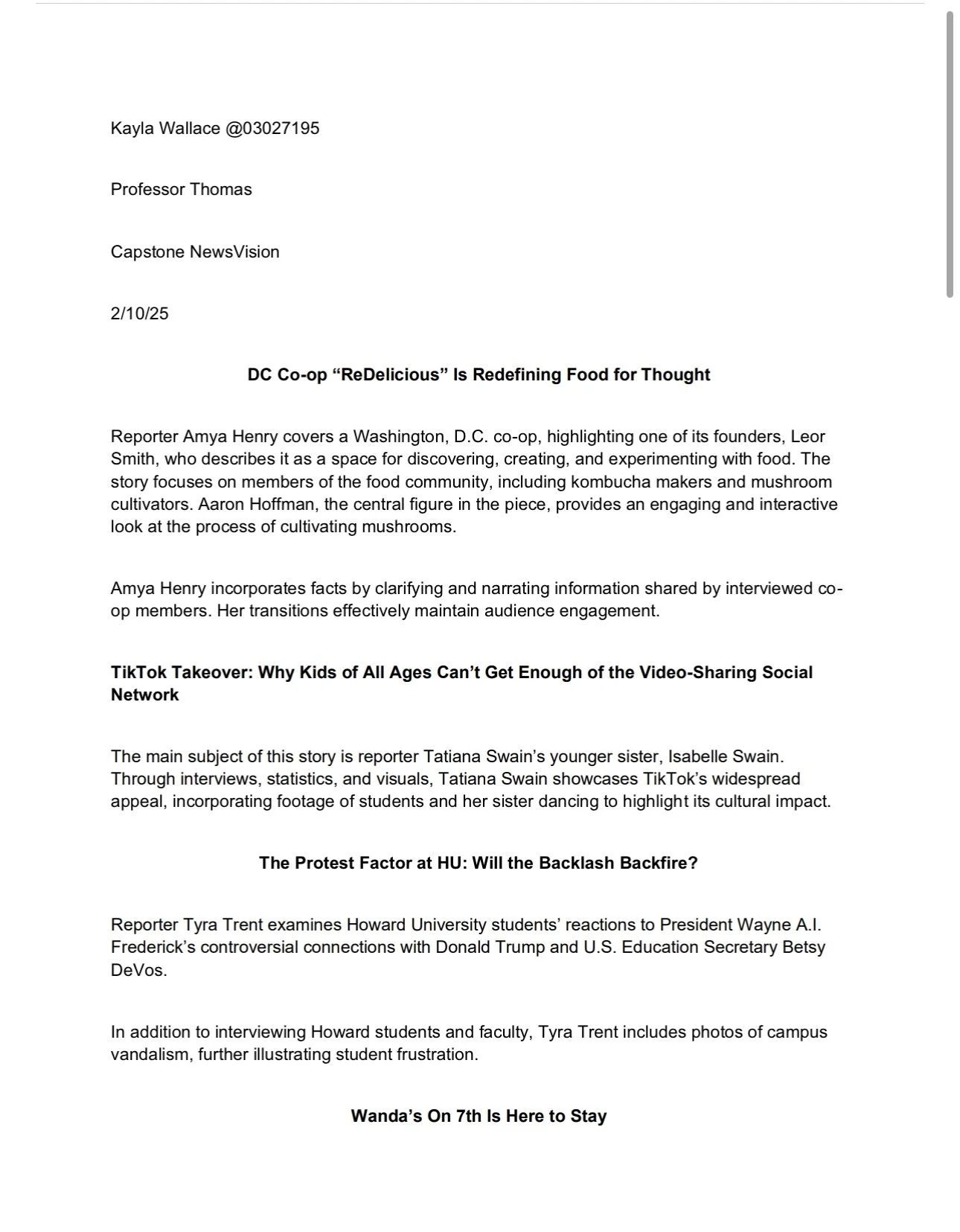 Reporter Review