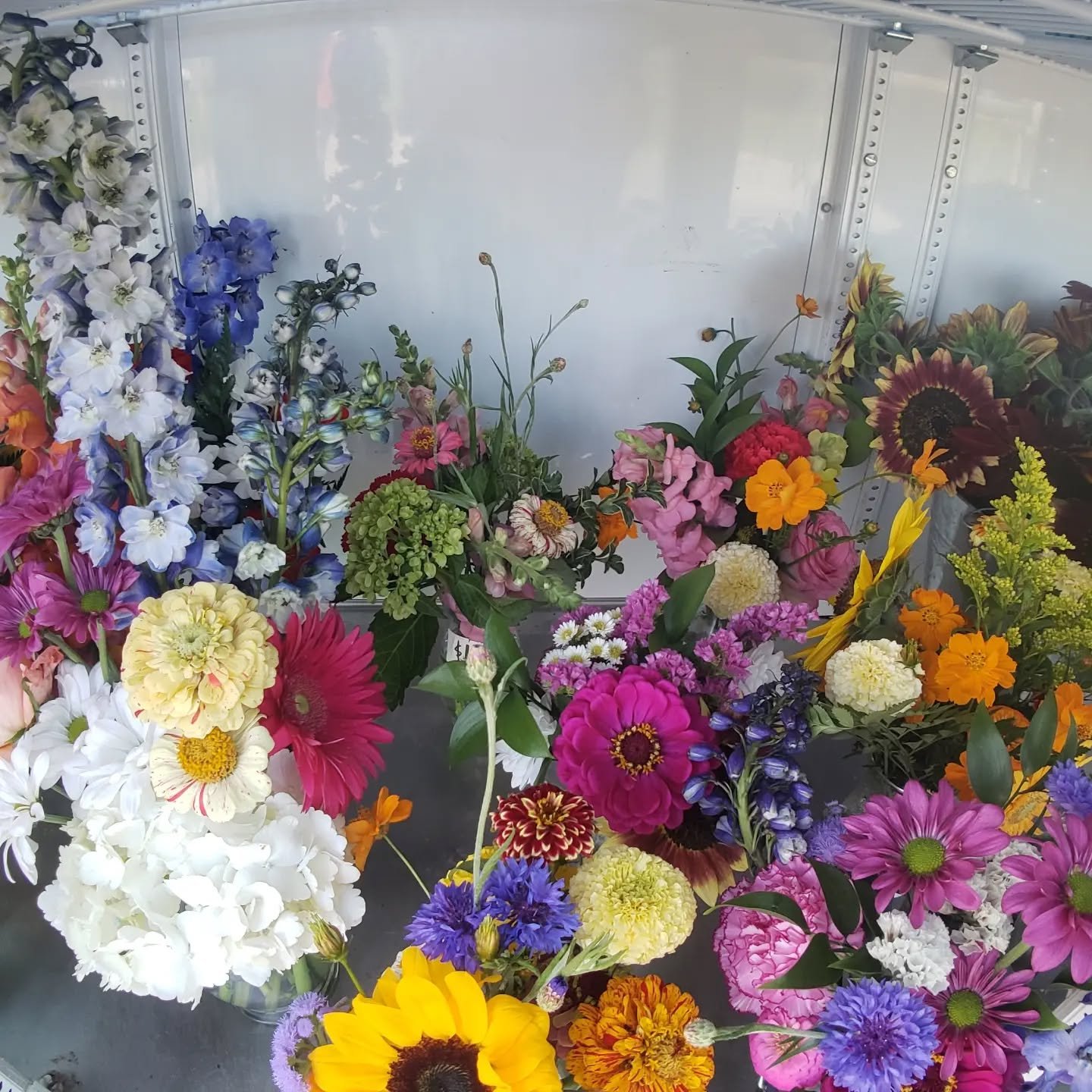 We have some amazing premade bouquets arranged in vases available at our roadside stand. You can also pick your own flowers and grab some vegetables too. Open dawn to dusk on Old Mission Peninsula in Traverse City, Mi.