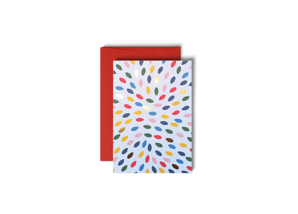Snowflakes in Sunshine | Goldfolie Grußkarten Set, 6 Karten mit Kuverts, 11 × 15,5 cm