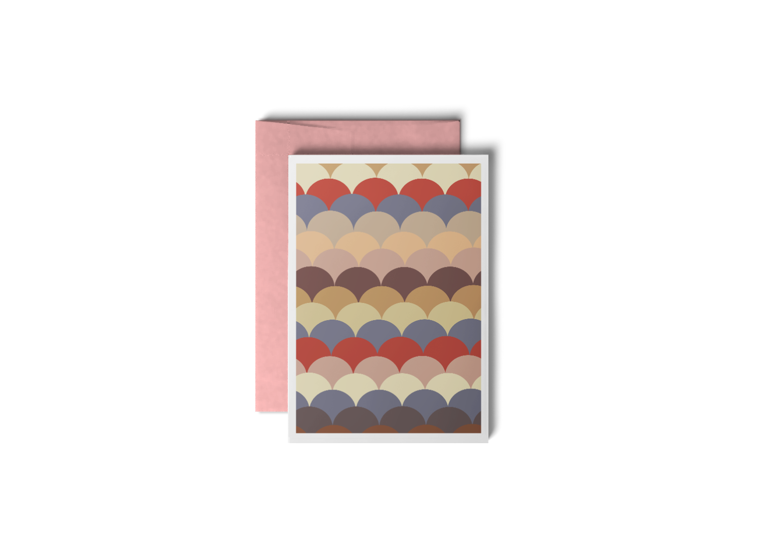 Ohne Zucker ( Muted), Blush | Weihnachtskarten Set, 6 Karten mit Kuverts, 11 × 15,5 cm