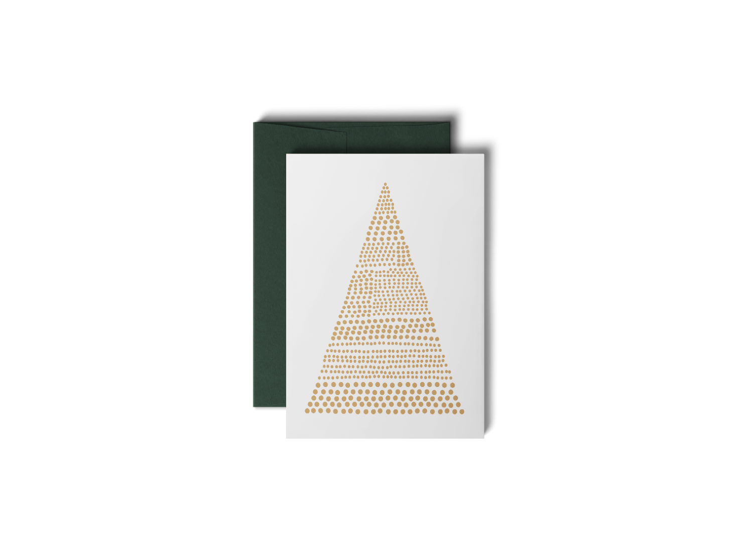 Bells, Beige, Forest | Weihnachtskarten Set, 6 Karten mit Kuverts, DIN A6
