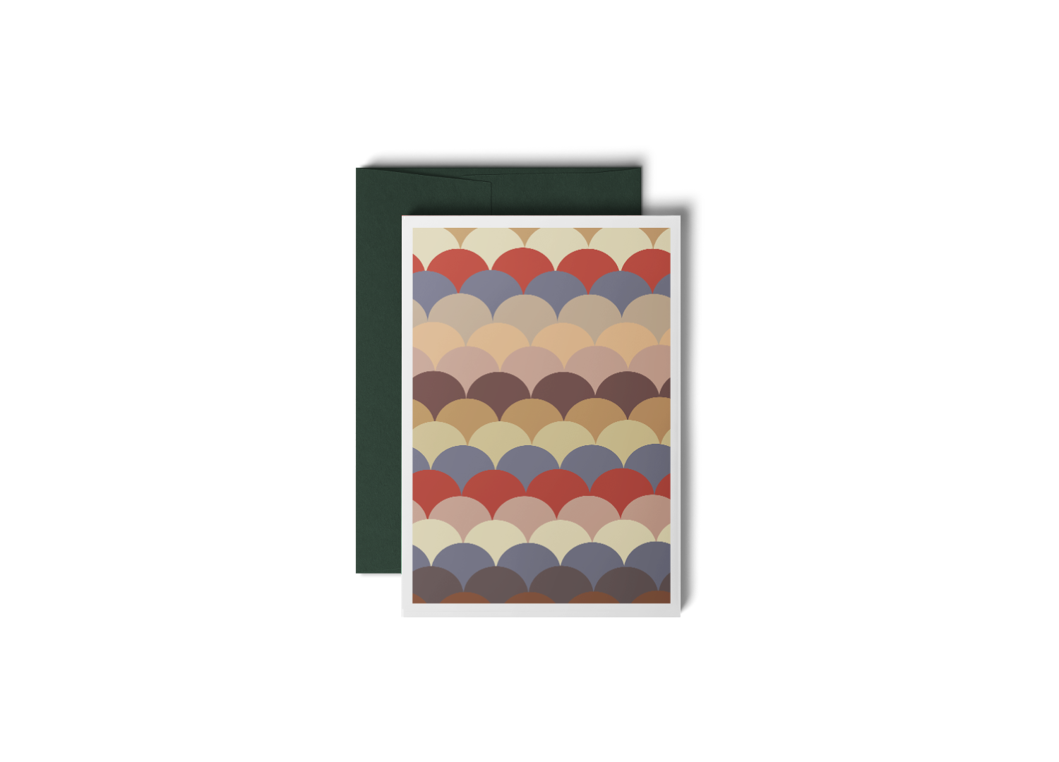 Ohne Zucker ( Muted) Forest | Weihnachtskarten Set, 6 Karten mit Kuverts, 11 × 15,5 cm