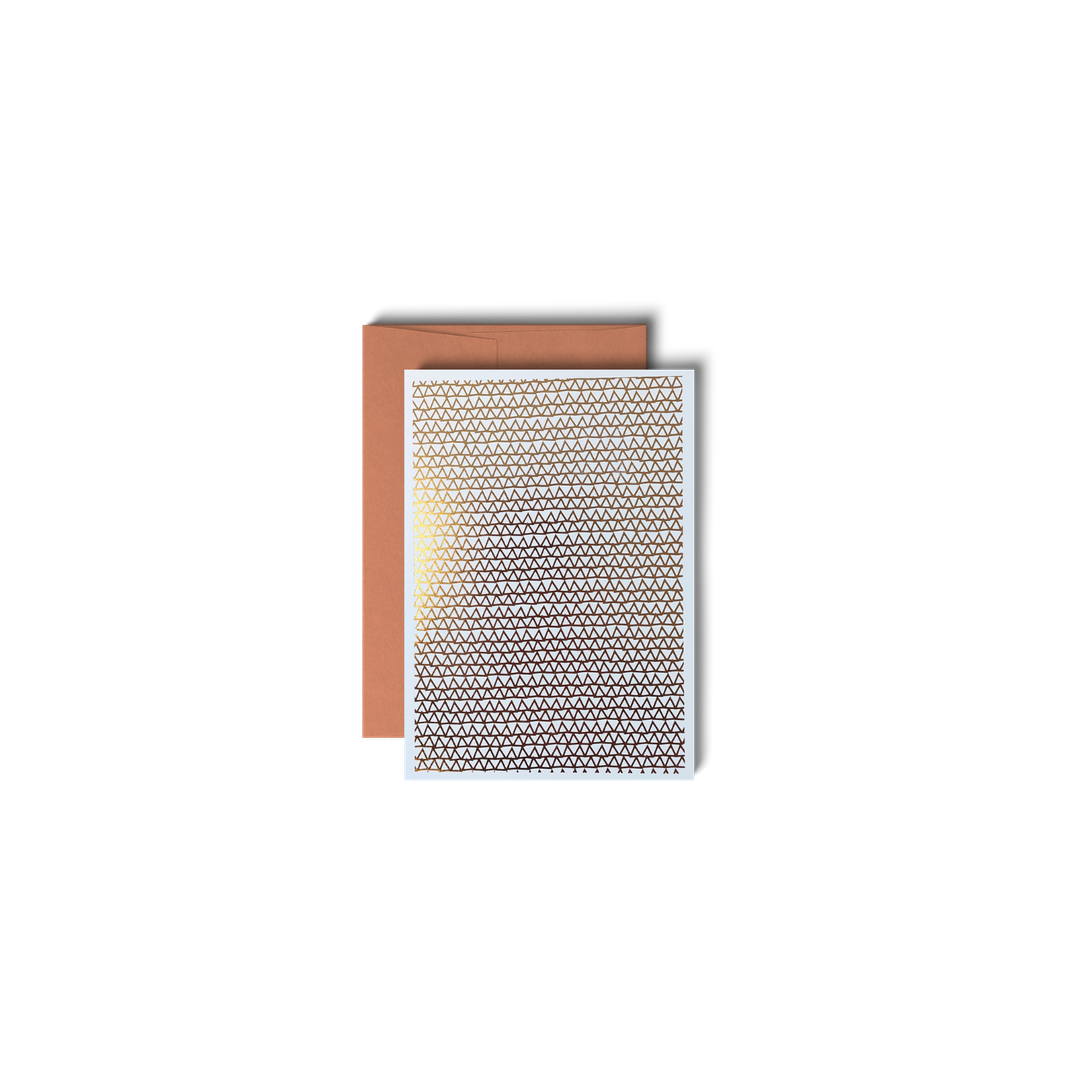 Shaking Through Rose Gold, Copper | Weihnachtskarten Set, 6 Karten mit Kuverts, 11 × 15,5 cm