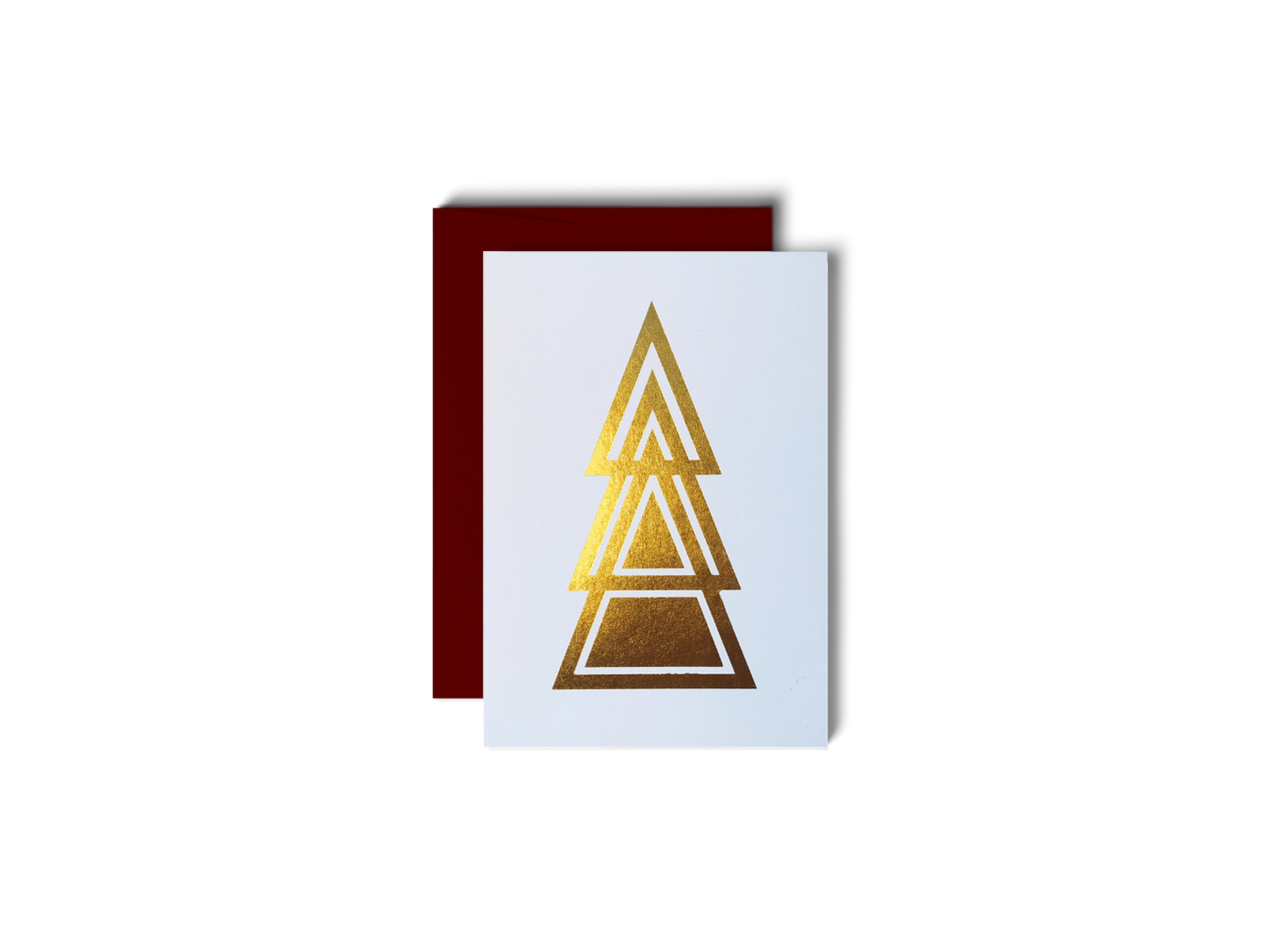 Cookie, Gold Foil, Brown Envelope | Weihnachtskarten Set, 6 Karten mit Kuverts, 11 × 15,5 cm