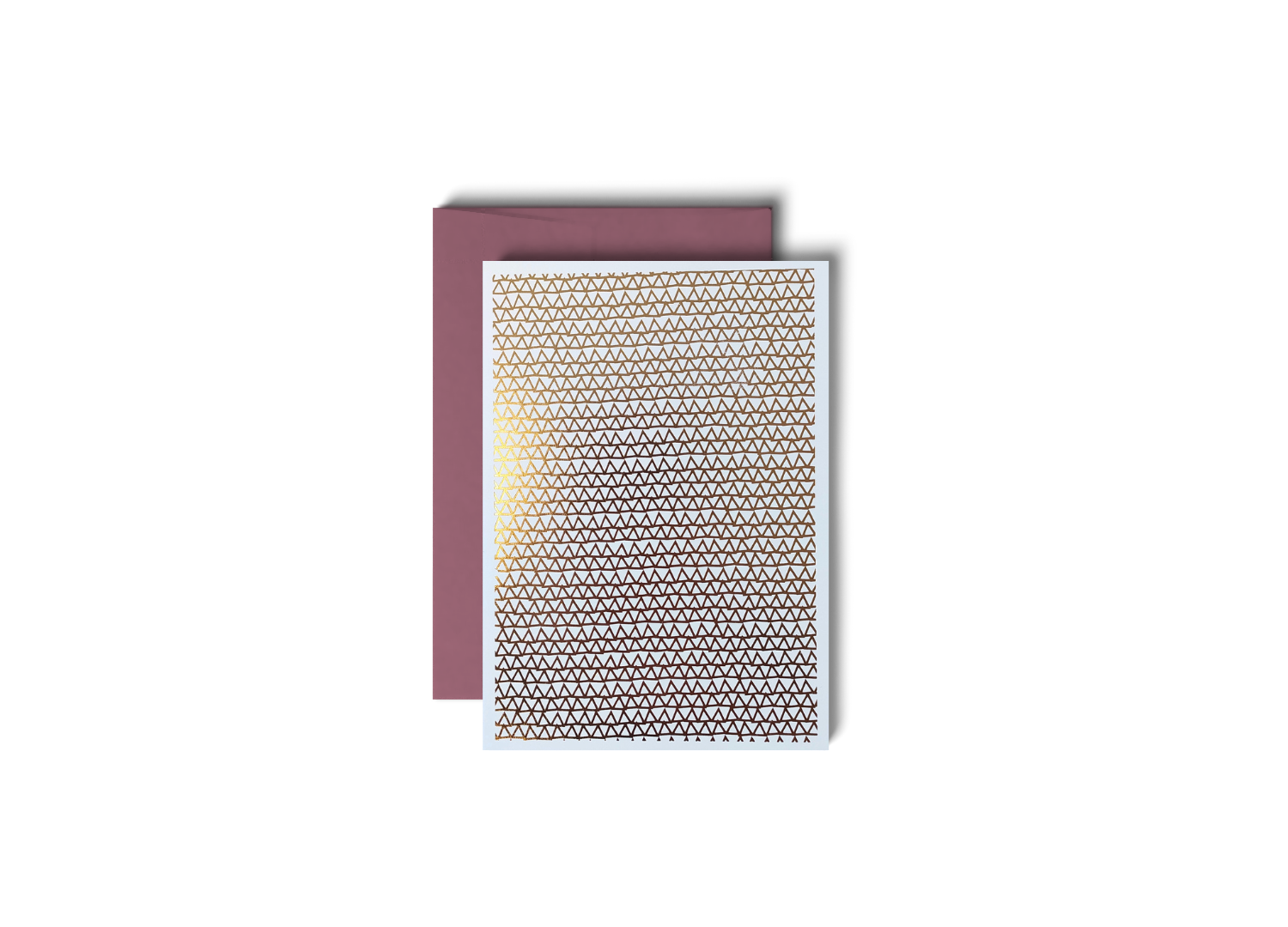 Shaking Through Rose Gold, Mauve | Weihnachtskarten Set, 6 Karten mit Kuverts, 11 × 15,5 cm