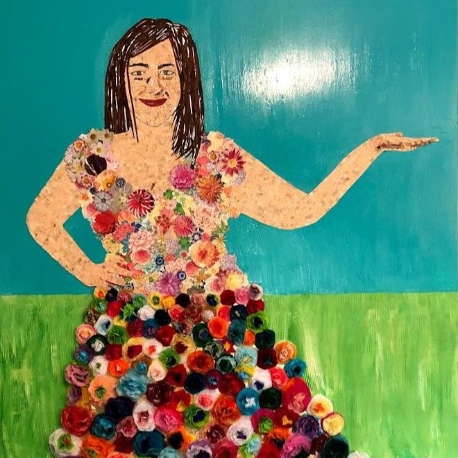 Portrait of the Artist as a Chubby Middle-Aged Woman Who Likes Flowers