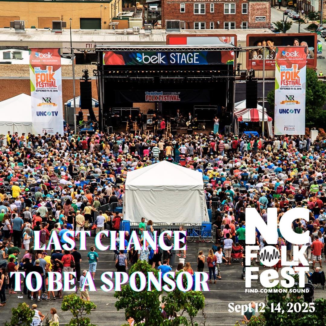 🎻✨ LAST CALL FOR SPONSORS! ✨🎻

Want to be part of one of the biggest, most inspiring weekends in NC, where over 100,000 attendees come together to find common sound through the power of music? 🎶🌾

👉 This is your LAST CHANCE to sponsor the North 