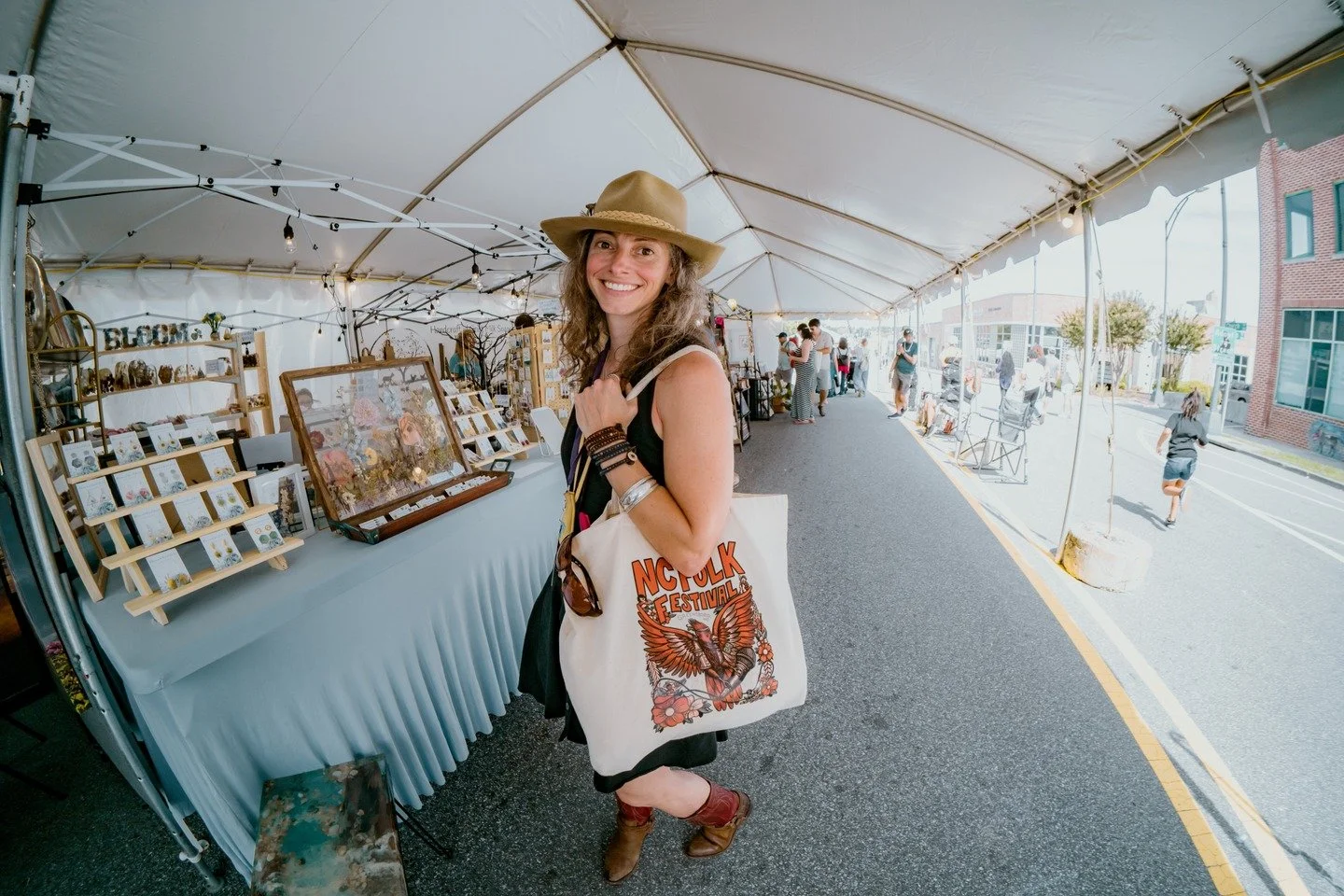 The heart of the North Carolina Folk Festival isn&rsquo;t just on stage, it&rsquo;s in every handcrafted piece, painted canvas, stitched detail, and locally-made treasure lining our streets.

From jewelry to woodwork, pottery to prints, you&rsquo;ll 