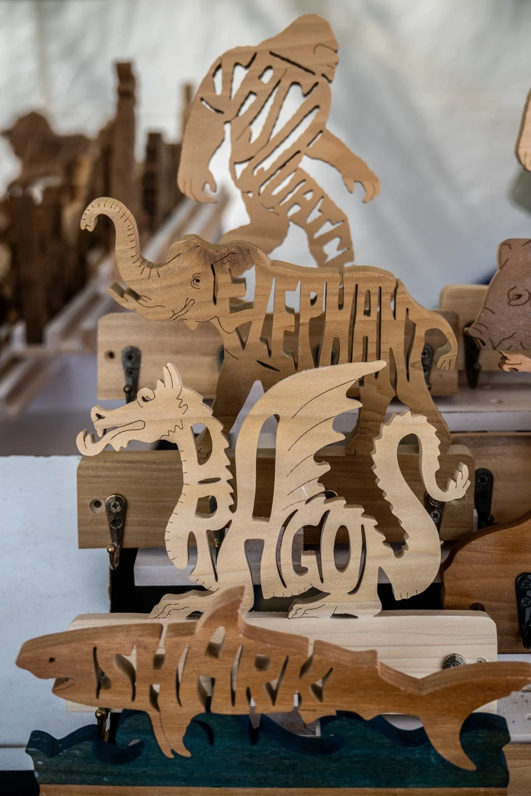 From dragons to elephants to legendary creatures, our makers carve stories straight into the wood. Every curve, every cut, every tiny detail is crafted by hand.