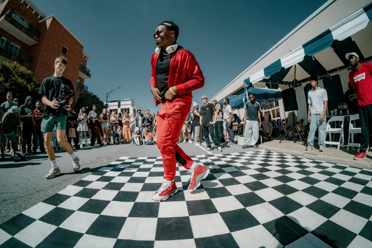 Oh, just us, dancing into the new year...