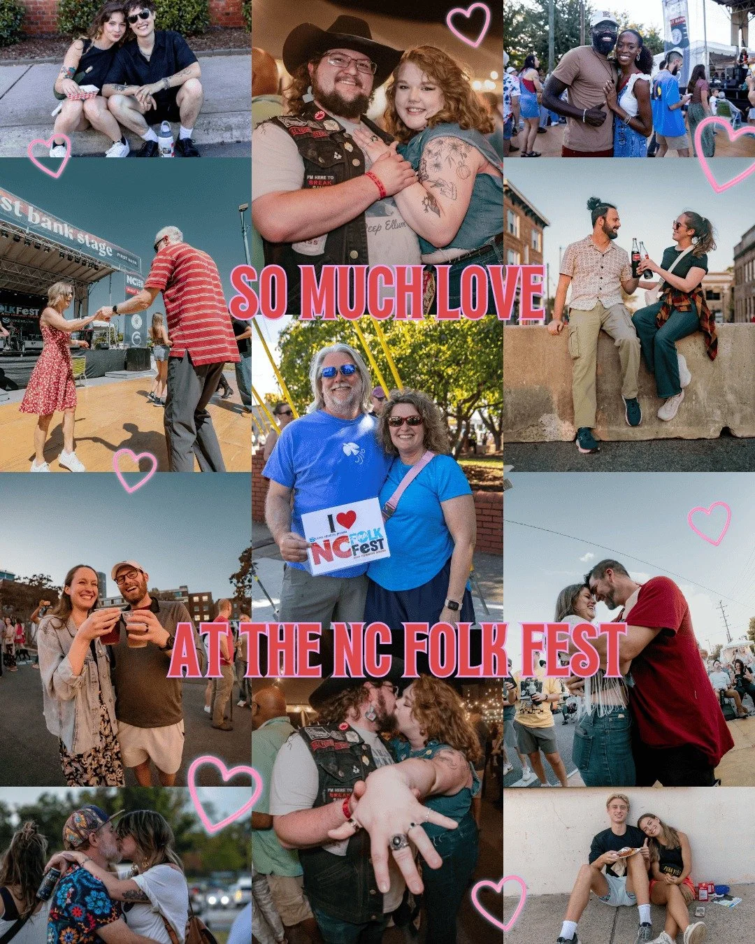There is so much to love about the North Carolina Folk Festival. Music, Art, Food, Community, etc. But our favorite part is the love you show for each other. From partners and families, to besties and even strangers. 2025, in particular, was a year o