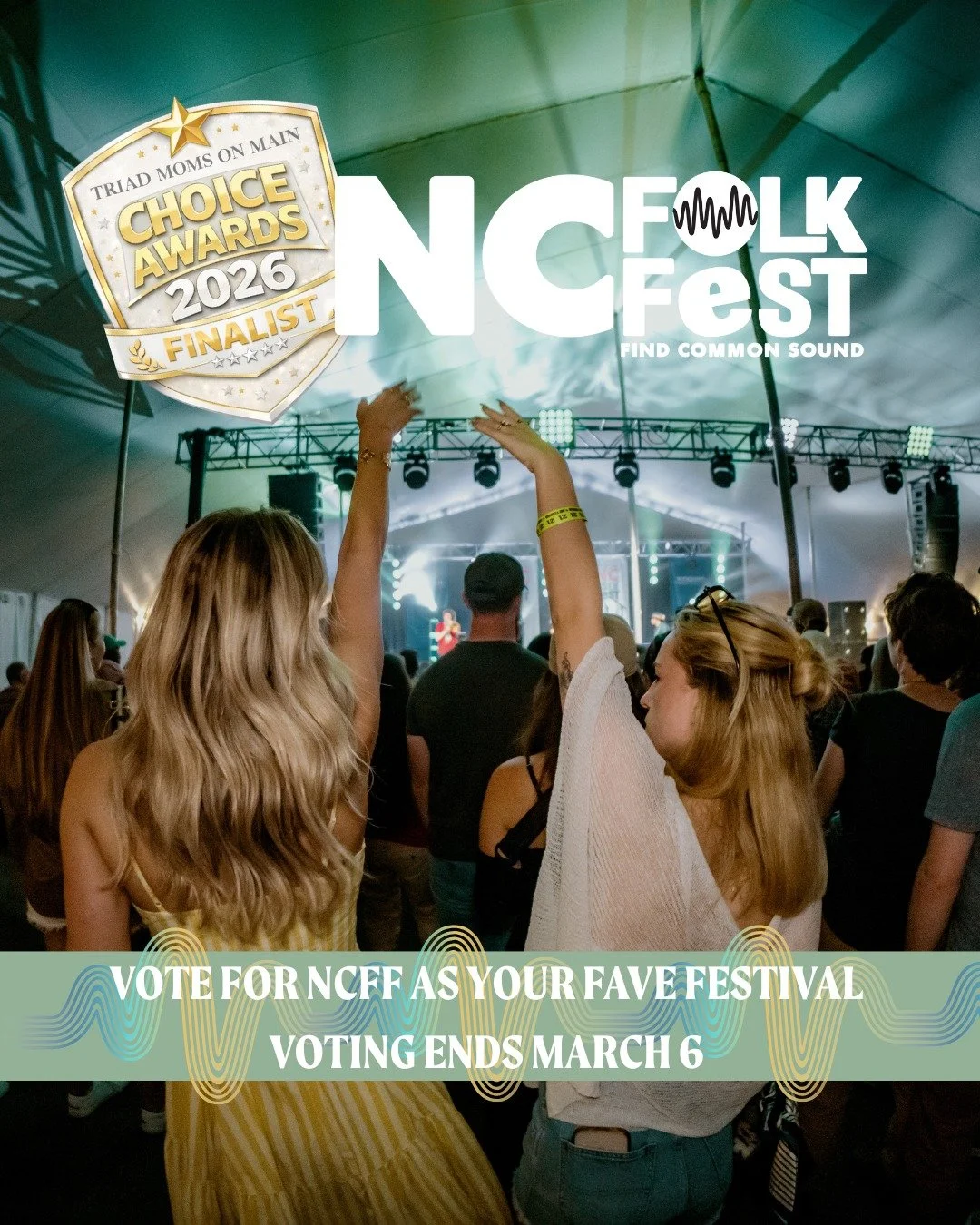We're a Triad Moms on Main Choice Awards Finalist! Tap the link in our bio if you love the NC Folk Fest and make us a winner 🏆

📸 @blueamberphoto