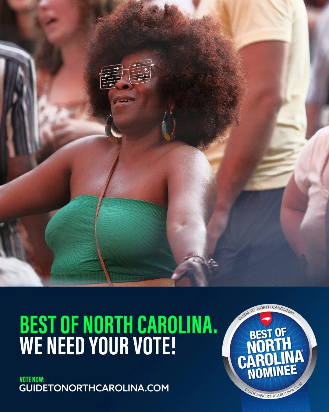 Y'all! The @GuidetoNorthCarolina has us in the running for Best North Carolina Festival! Help us bring this title home!

We&rsquo;re honored to be nominated for Best of North Carolina and now we need your support. Every vote helps shine a brighter sp
