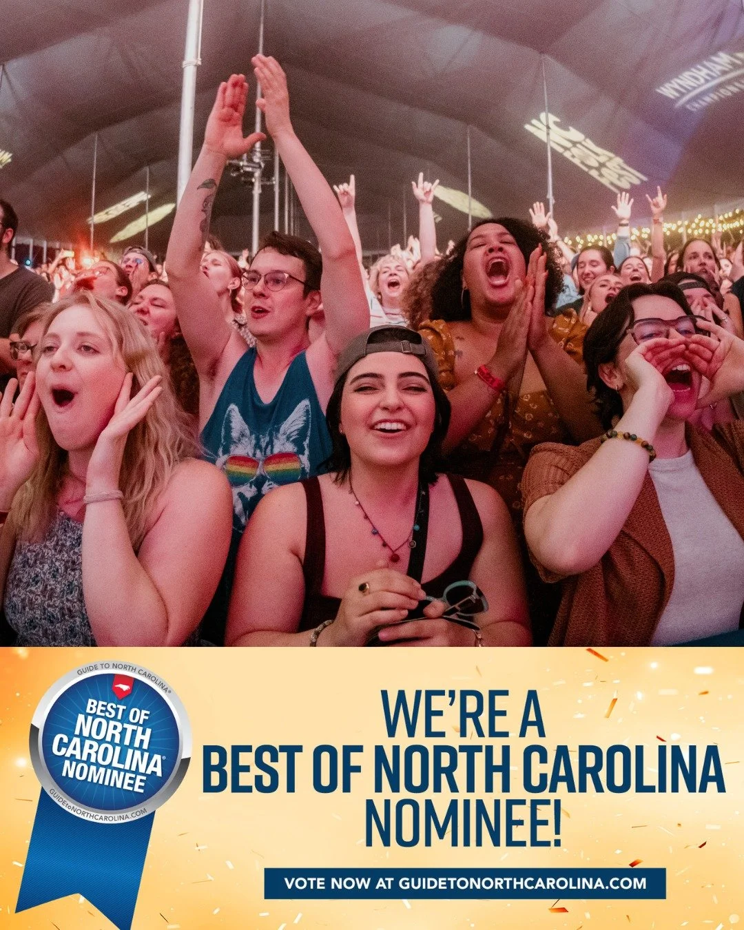 We&rsquo;re honored to be a Best of North Carolina nominee for Best Festival in the State. 🙌

This festival belongs to the people of North Carolina&mdash;the artists, volunteers, partners, and thousands of music lovers who fill downtown Greensboro e