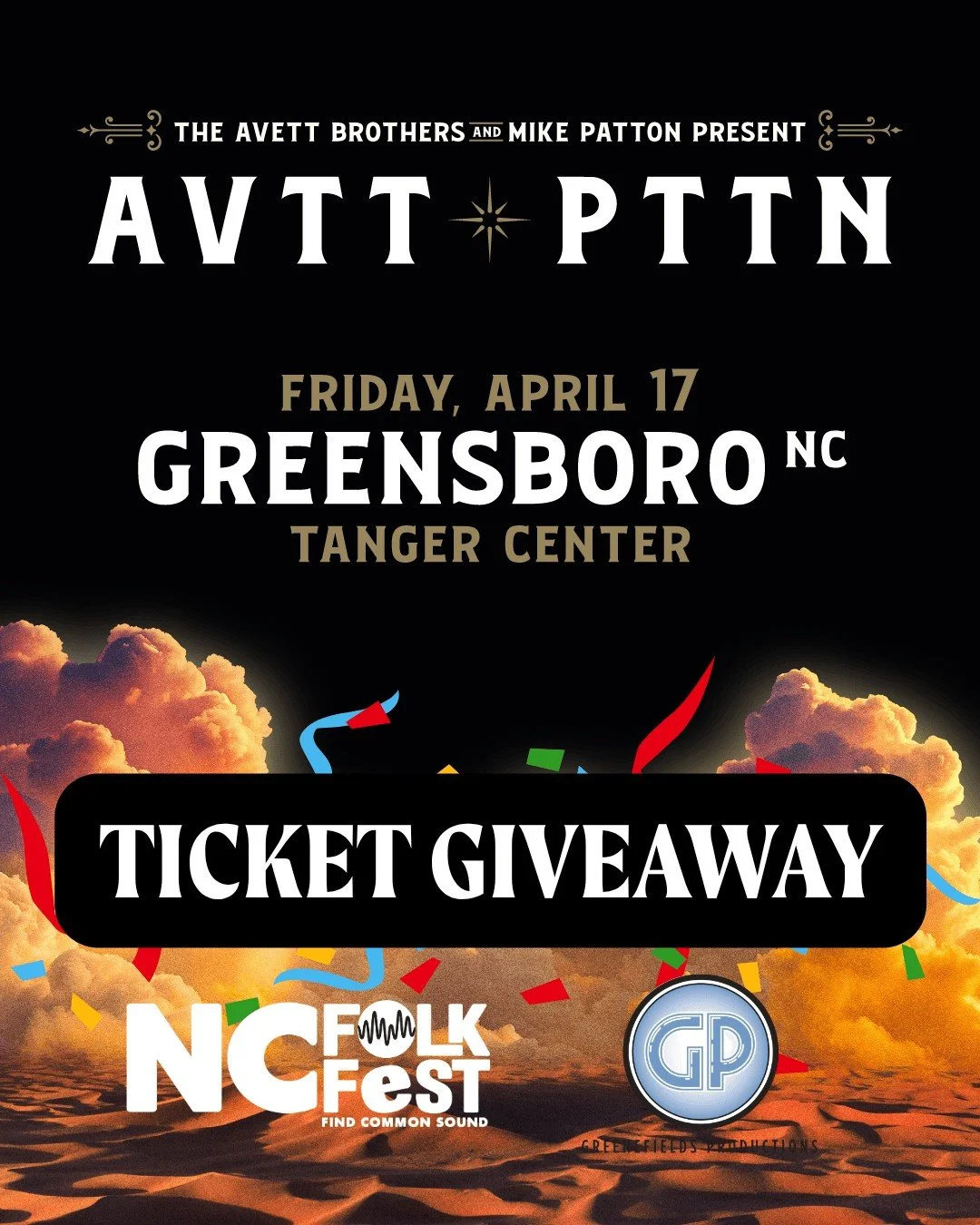 GIVEAWAY: Win two tickets to the nearly sold-out Avett Brothers &amp; Mike Patton show on April 17, 2026, at the Tanger Center. The package includes a night at the Downtown Marriott and a $50 gift card to Natty Greene&rsquo;s Brewing.

To Enter:

1. 