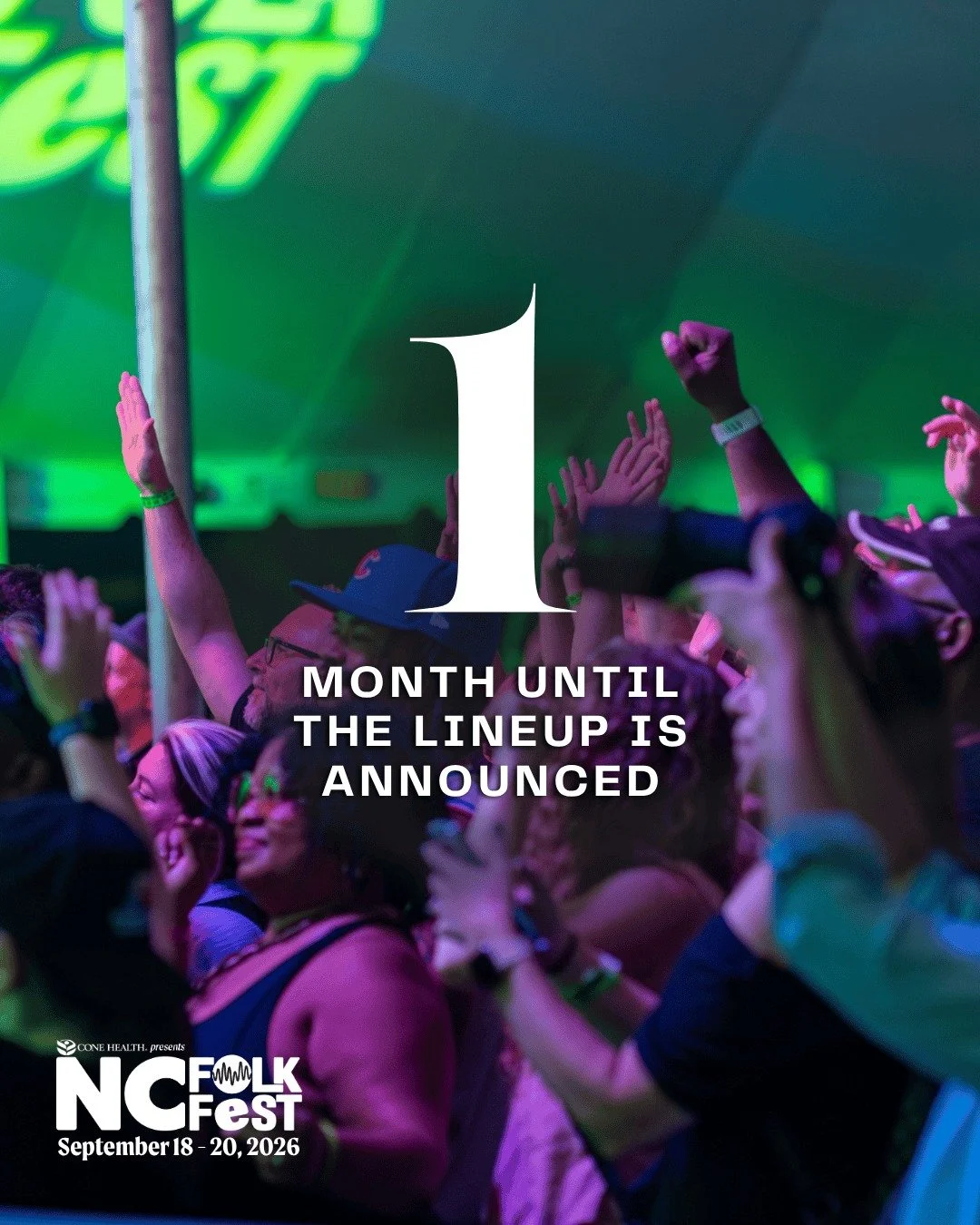 Countdown Begins - 1 Month till Line up!