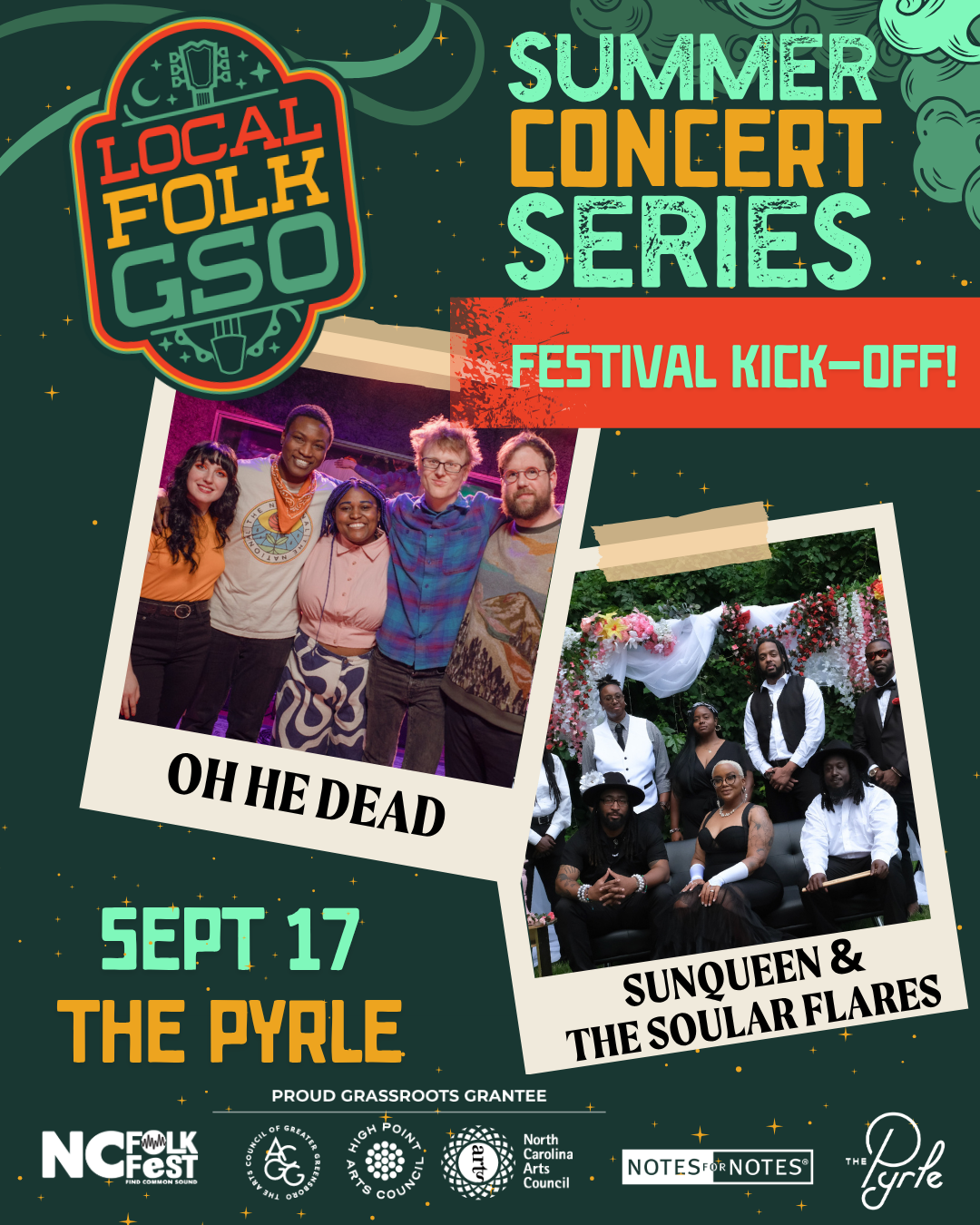 local folk concert + festival kickoff!