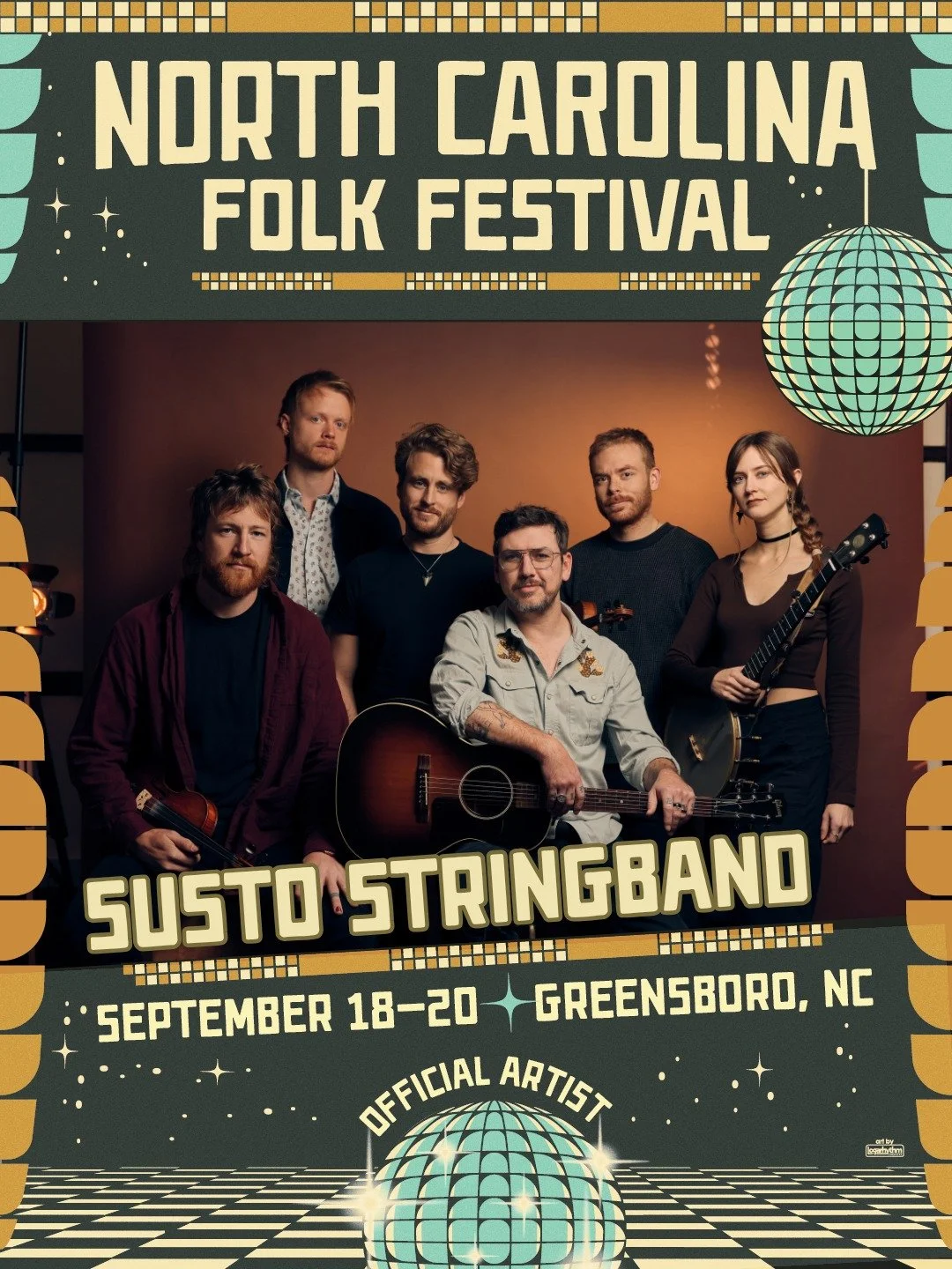 Say hey to Susto Stringband, who are coming to folk with us 🥳

@sustoisreal started as Justin Osborne&rsquo;s Charleston-born indie project, and this latest chapter is something special. Susto Stringband blends his lyric-forward, heart-on-sleeve son