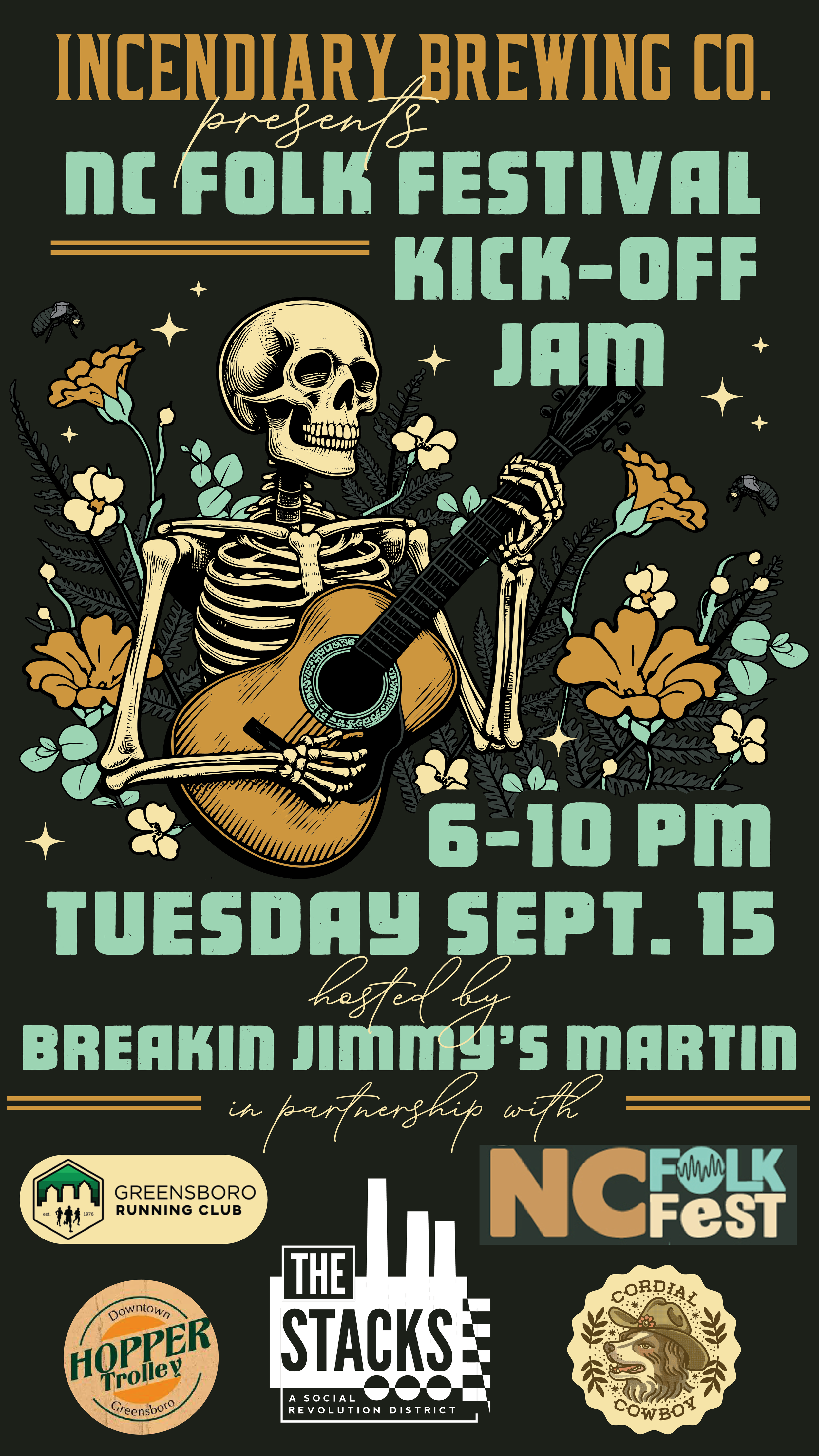 NCFF Kick-Off Jam @ Incendiary Brewing