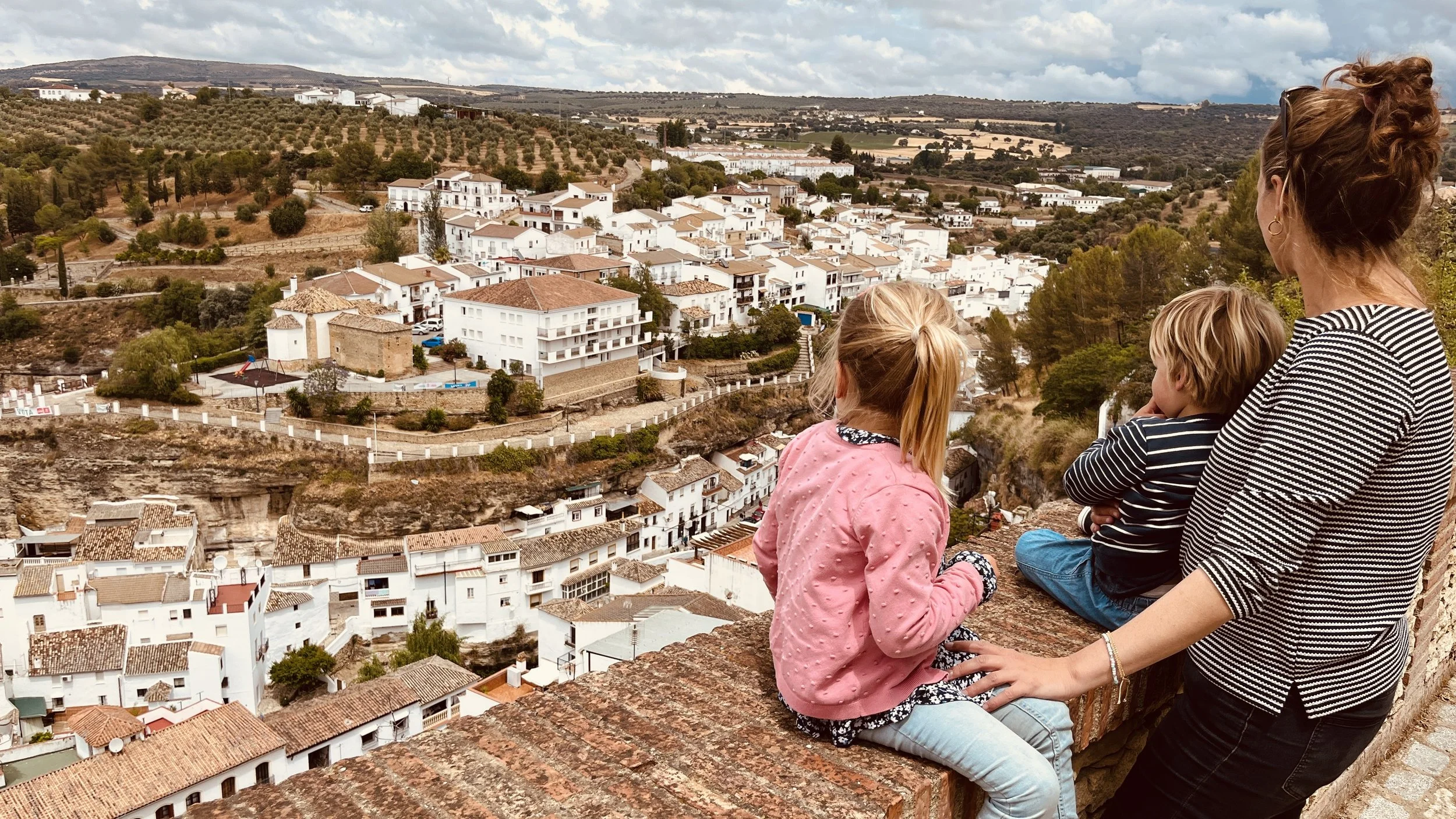 Uitzicht op de witte dorpjes