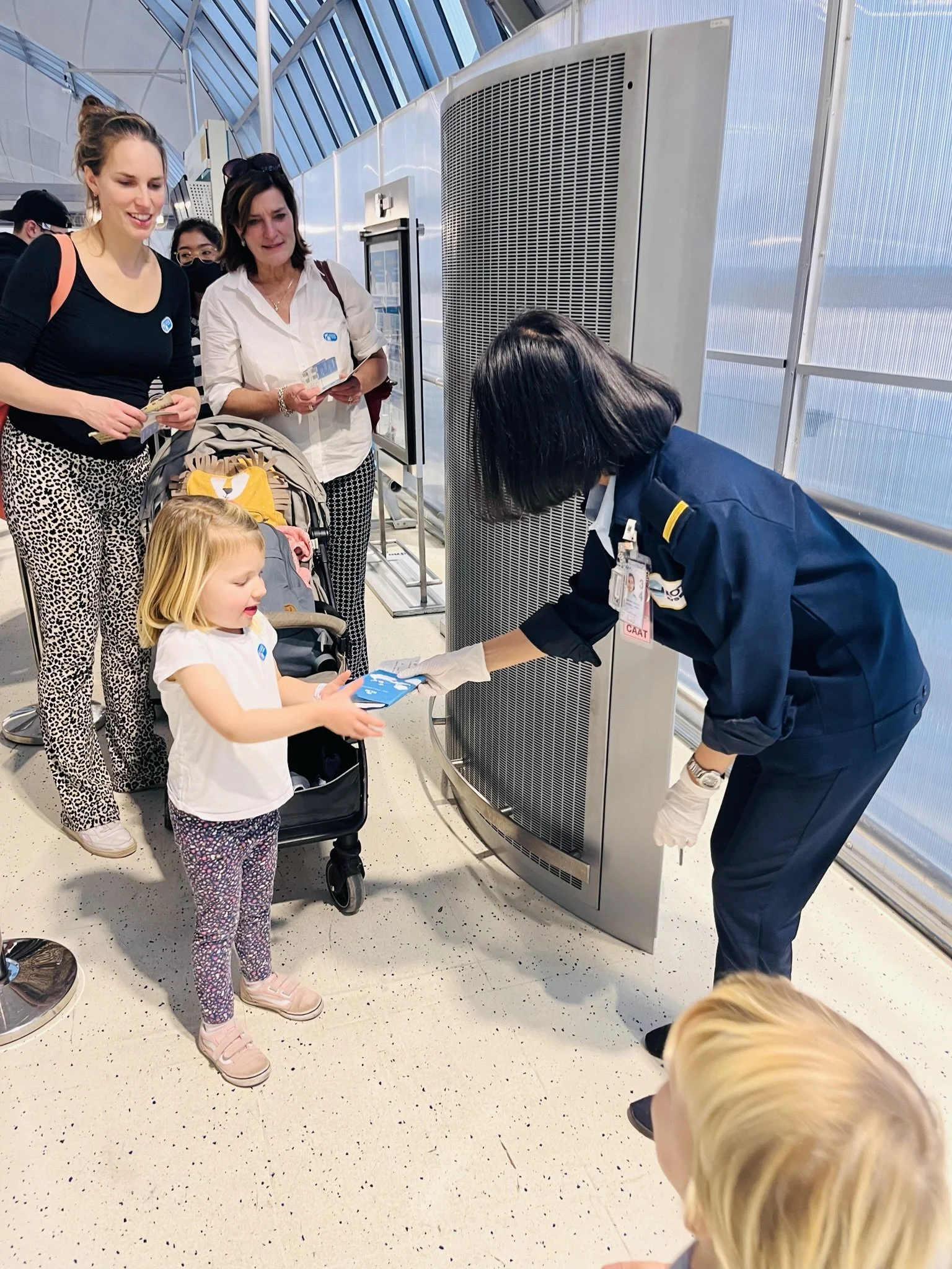 paspoort controle met kinderen