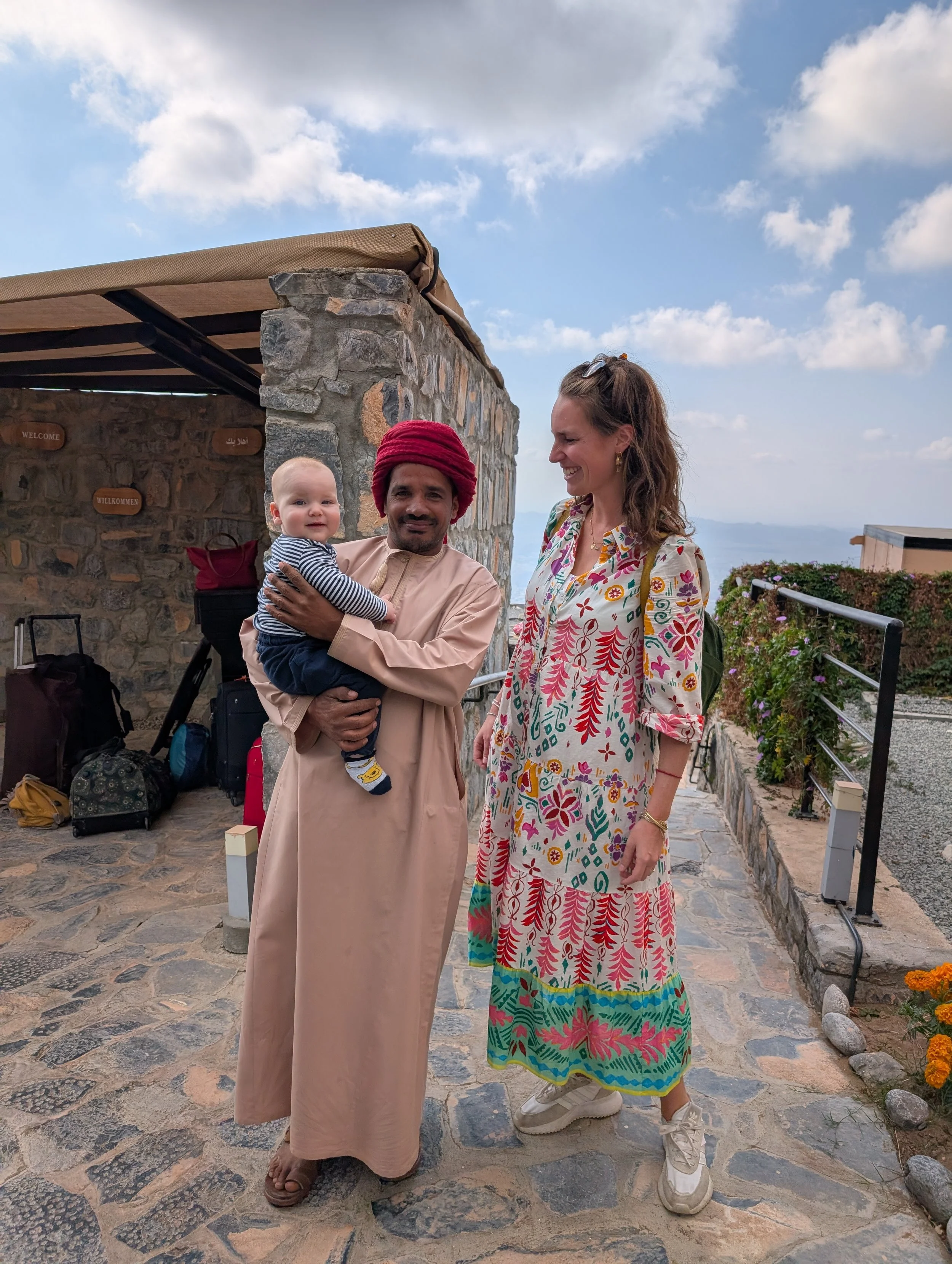 Vriendelijke Omani in Al Hamra