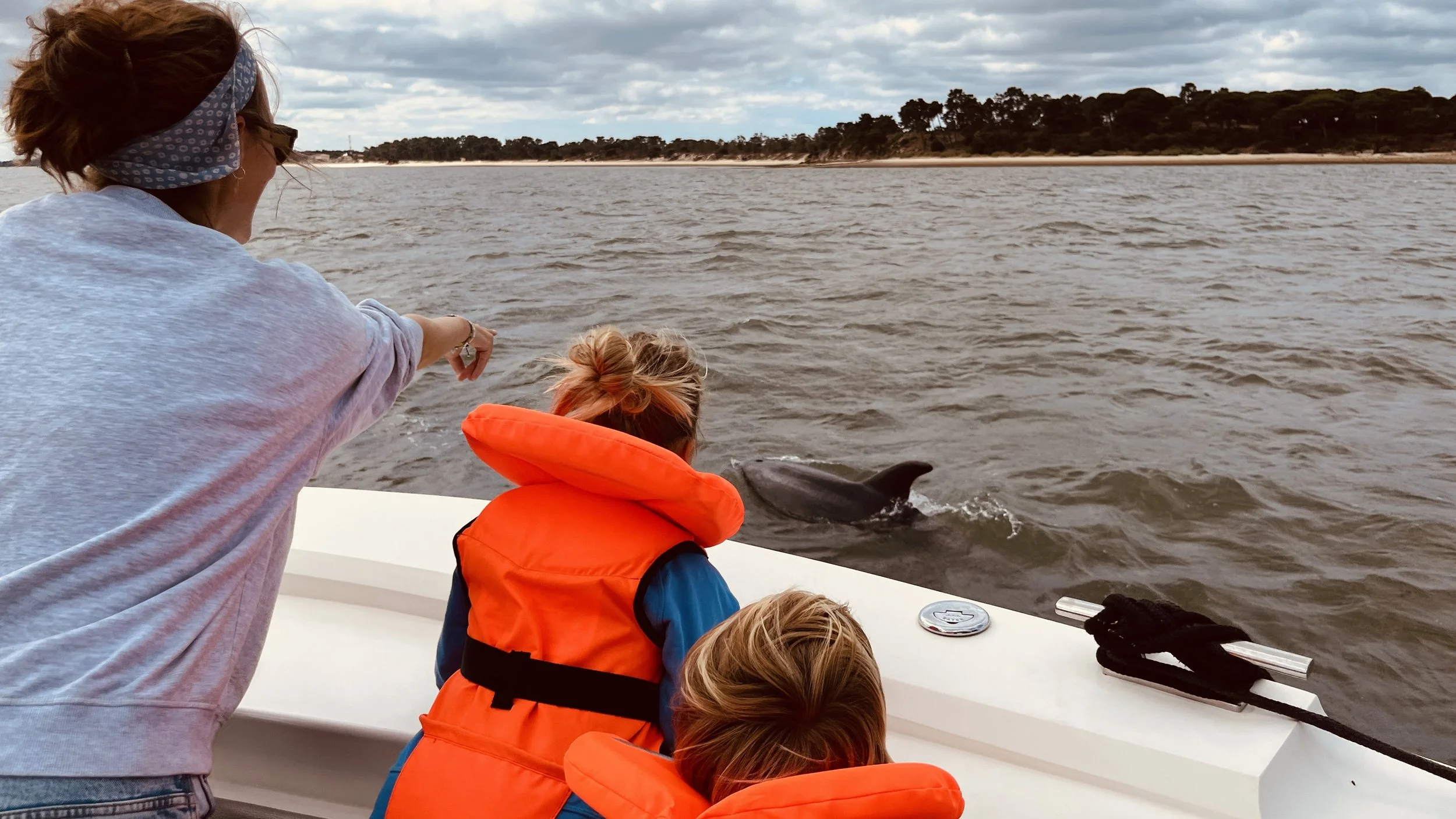 Dolfijnen zoeken met kinderen in Portugal