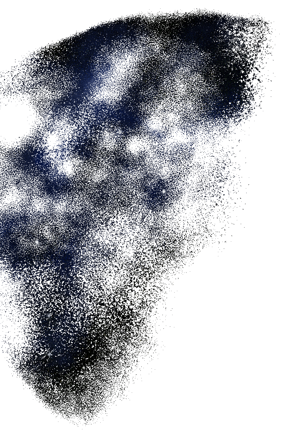 Blue galaxy faded into the background