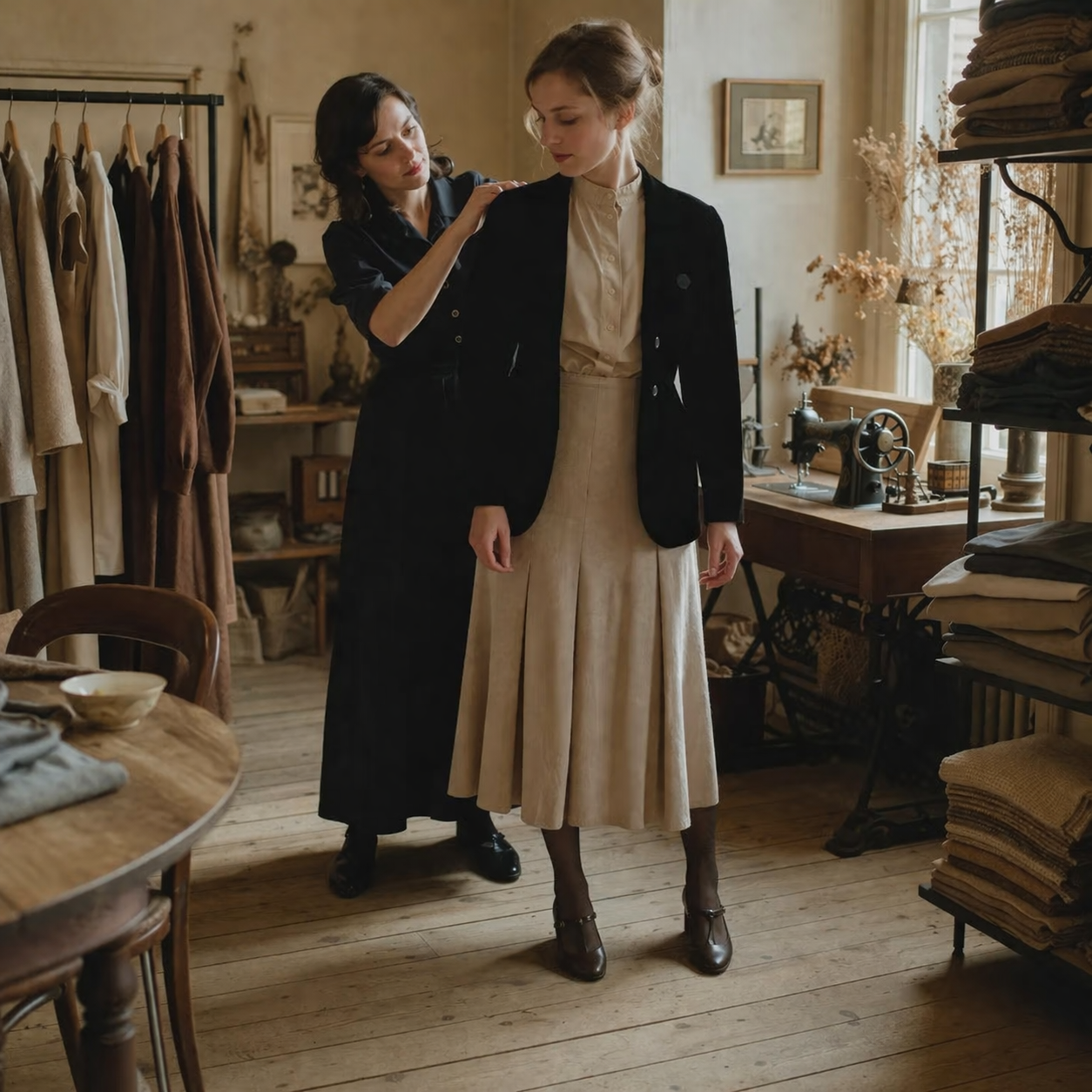 Vintage clothing dress fitting