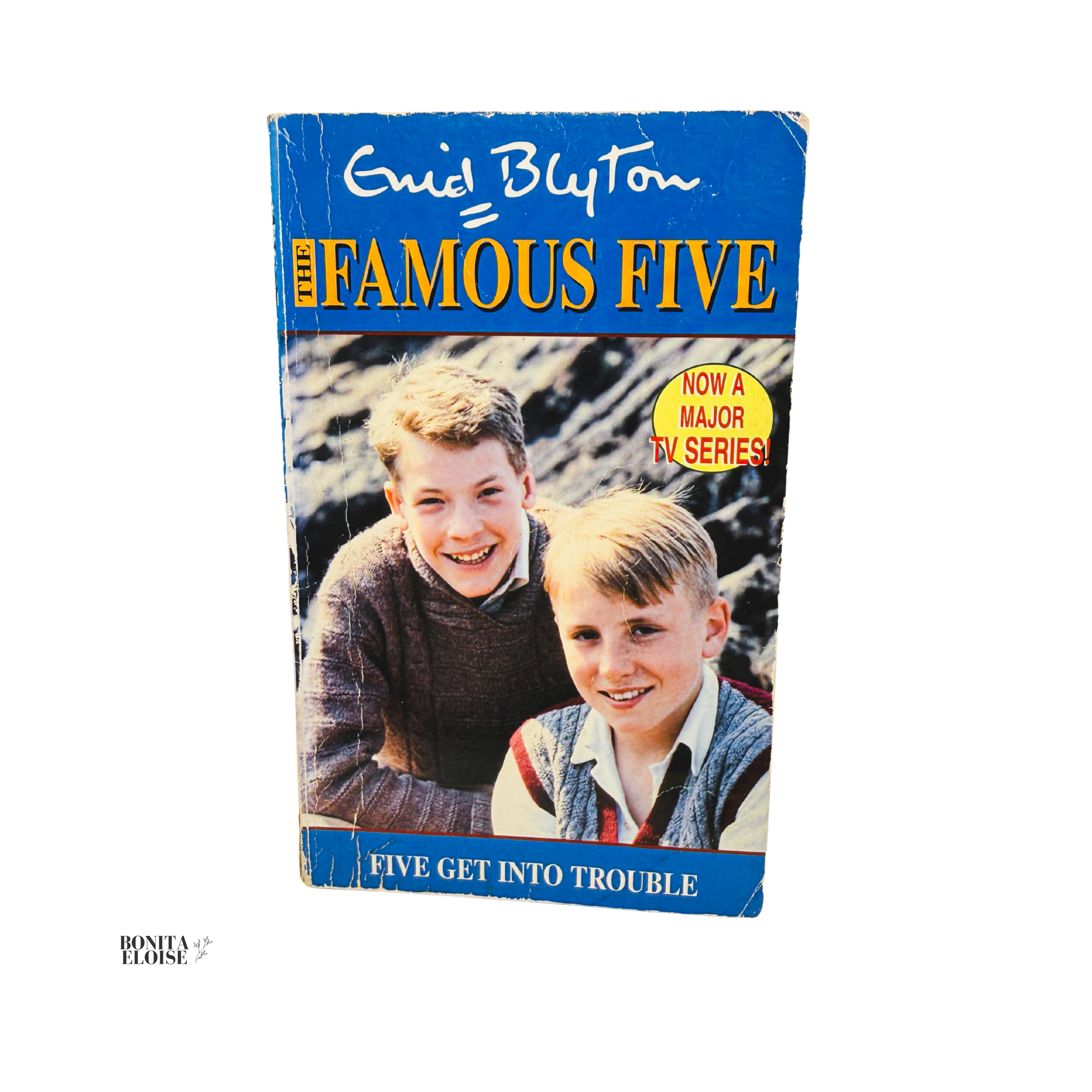 Vintage 1990s Enid Blyton - Five Get Into Trouble - Famous Five TV Series Edition (Well-Loved Reading Copy)
