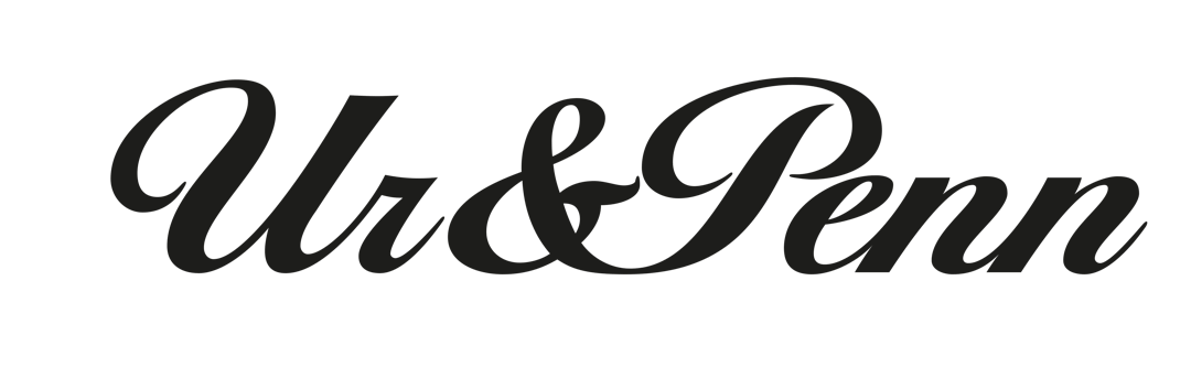 Stylized black text that reads 'Ur & Penn' on a plain background.