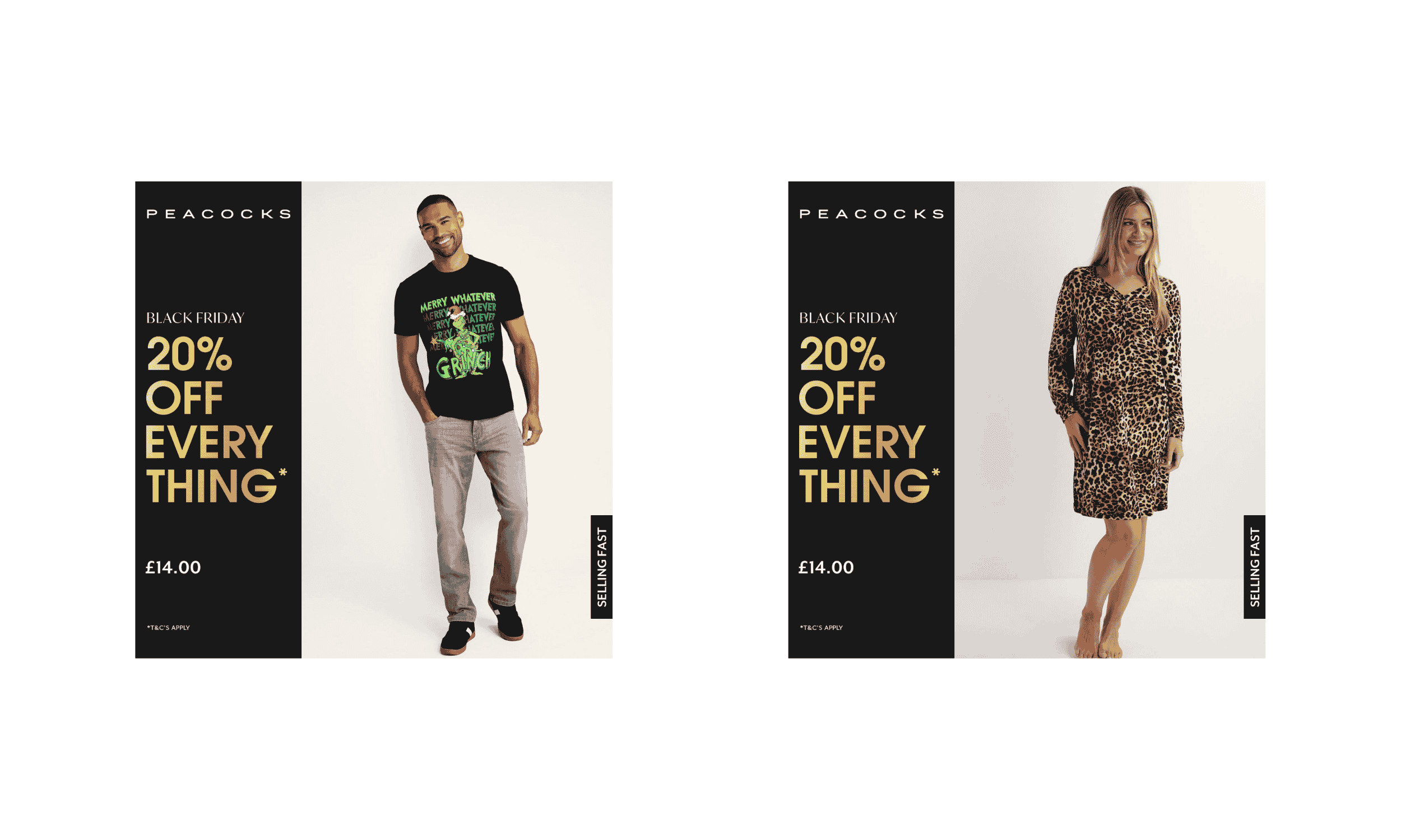 Example of Meta Dynamic Product Ad creative using dynamic overlays powered by product feed data