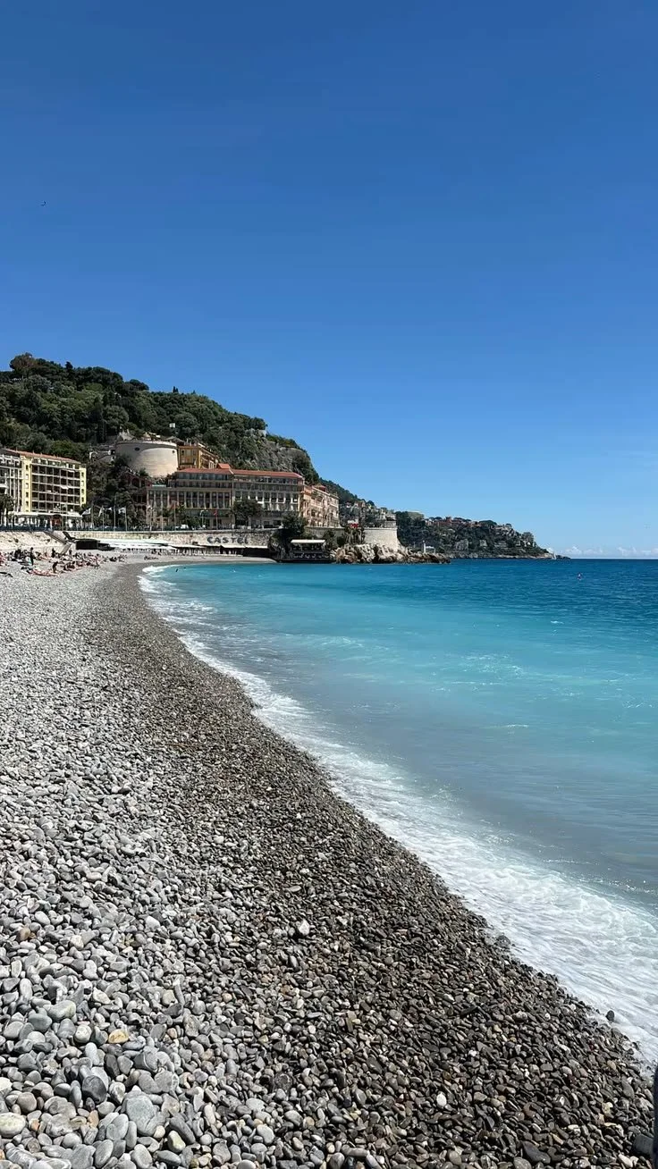 Nice pebble beach, Nice sea, Nice beach day