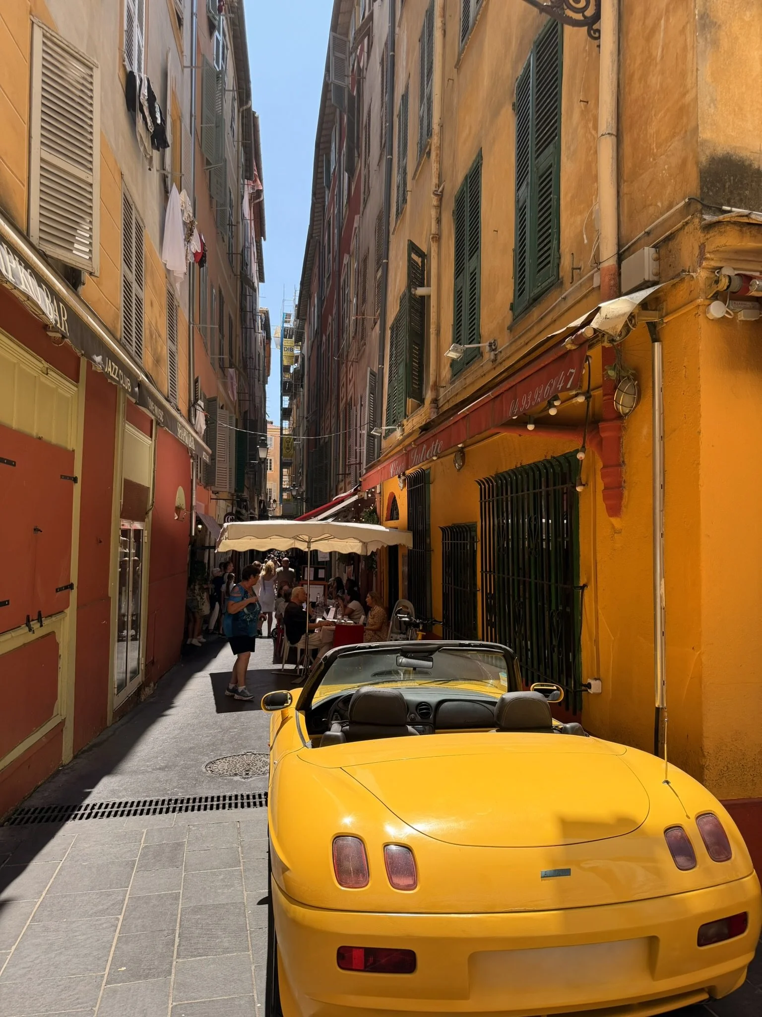 Nice old town, old and charming streets of nice, italian street style