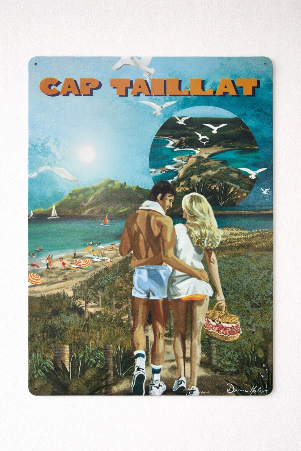 PLAQUE VINTAGE 30 X 40 cm « CAP-TAILLAT »