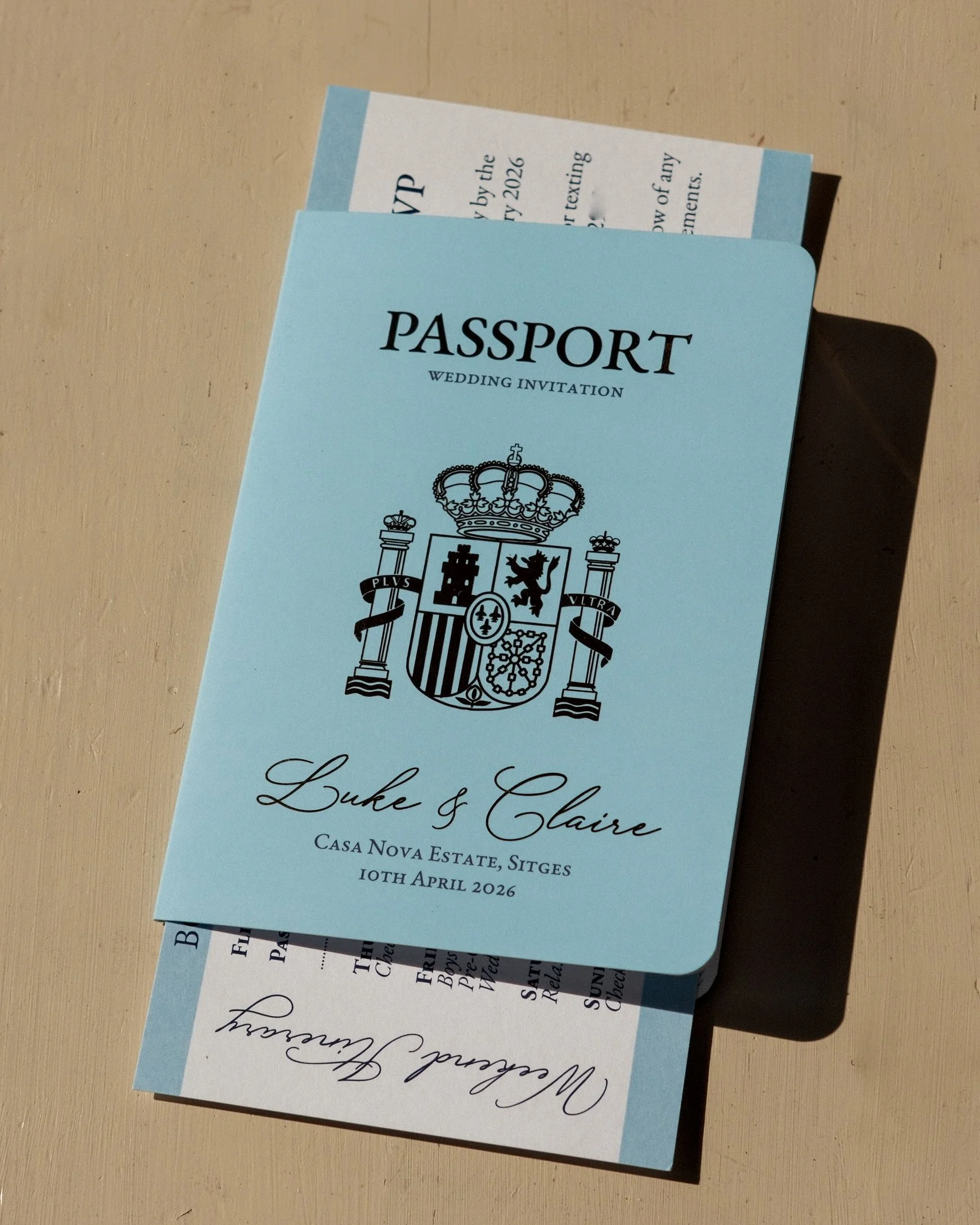 Destination wedding invitations