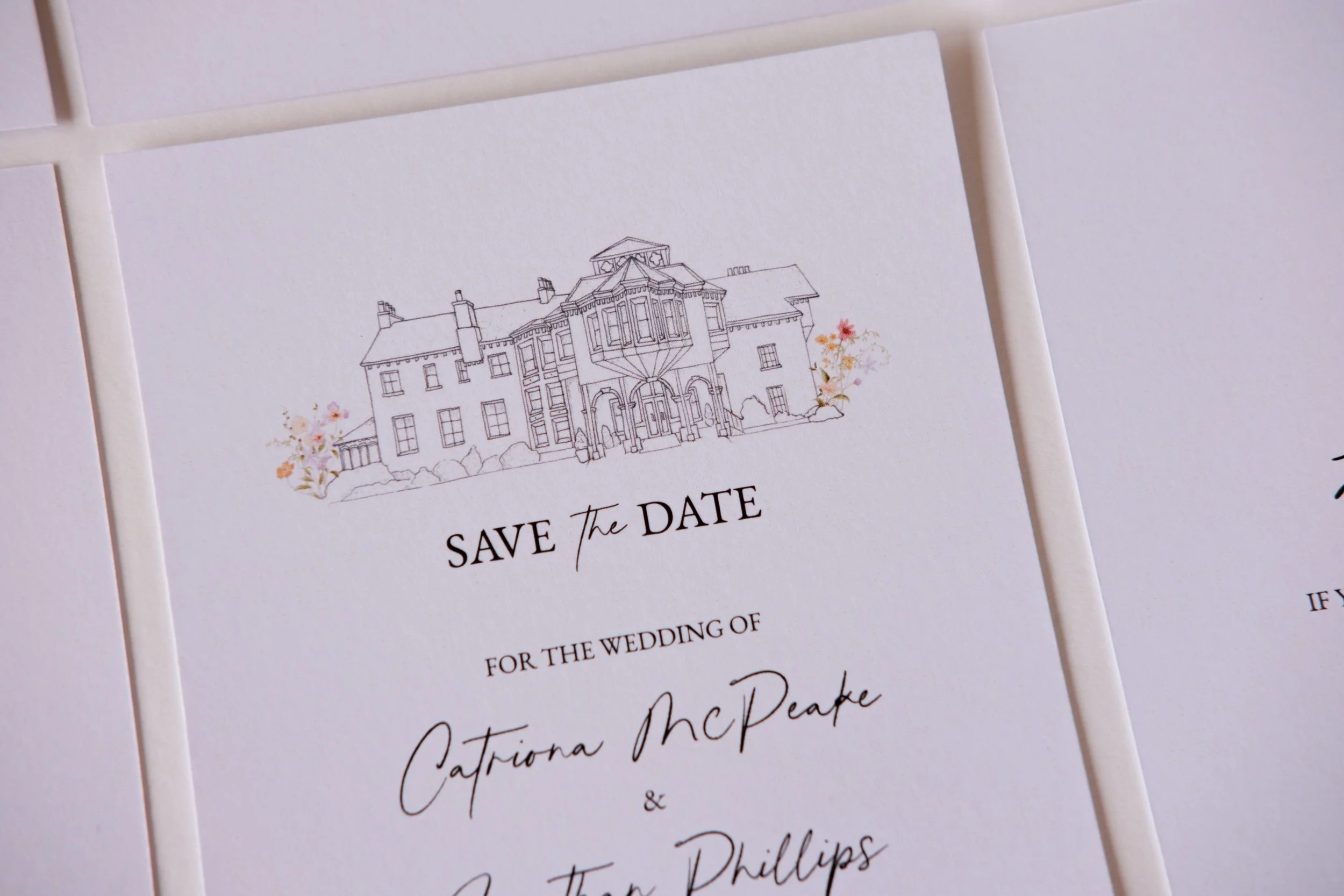 Venue Sketch Save the Date