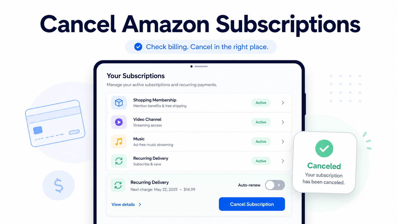 How to Cancel Amazon Subscriptions