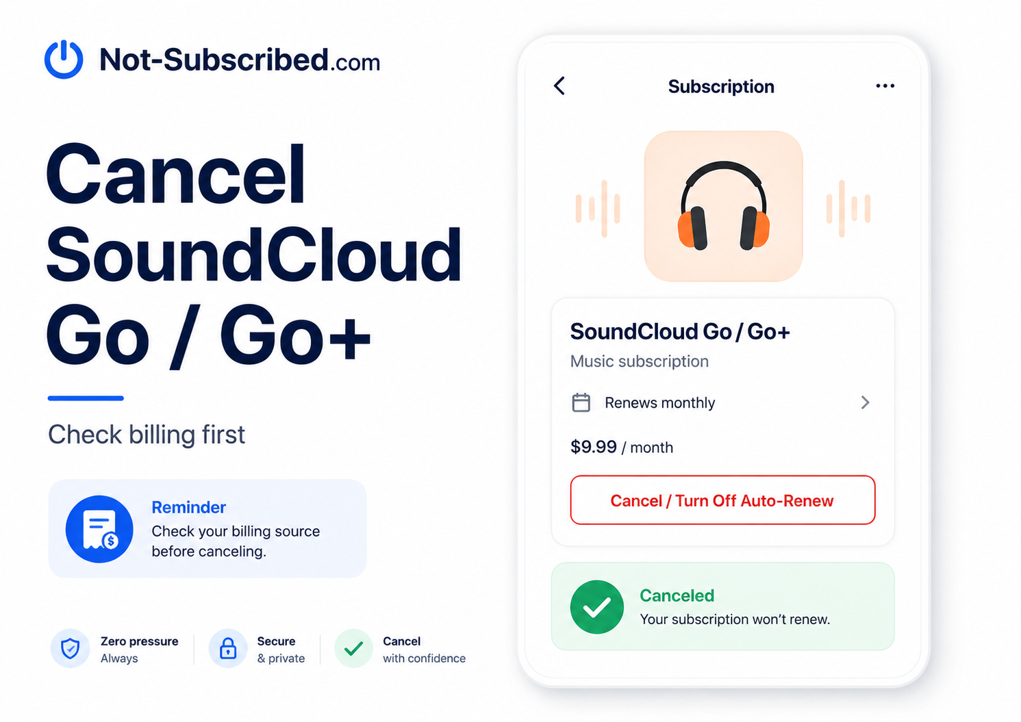 How to Cancel SoundCloud Go or SoundCloud Go+