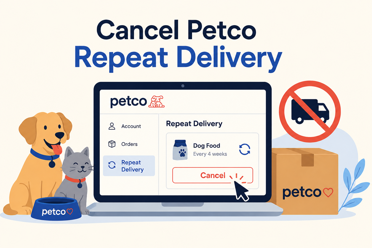How to Cancel Petco Repeat Delivery