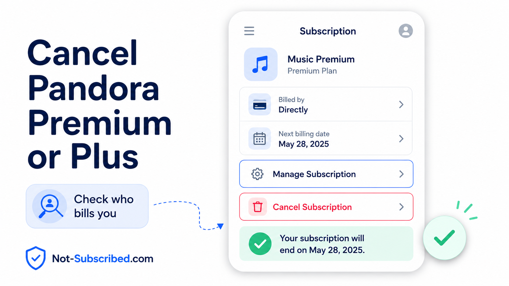 How to Cancel Pandora Premium or Pandora Plus