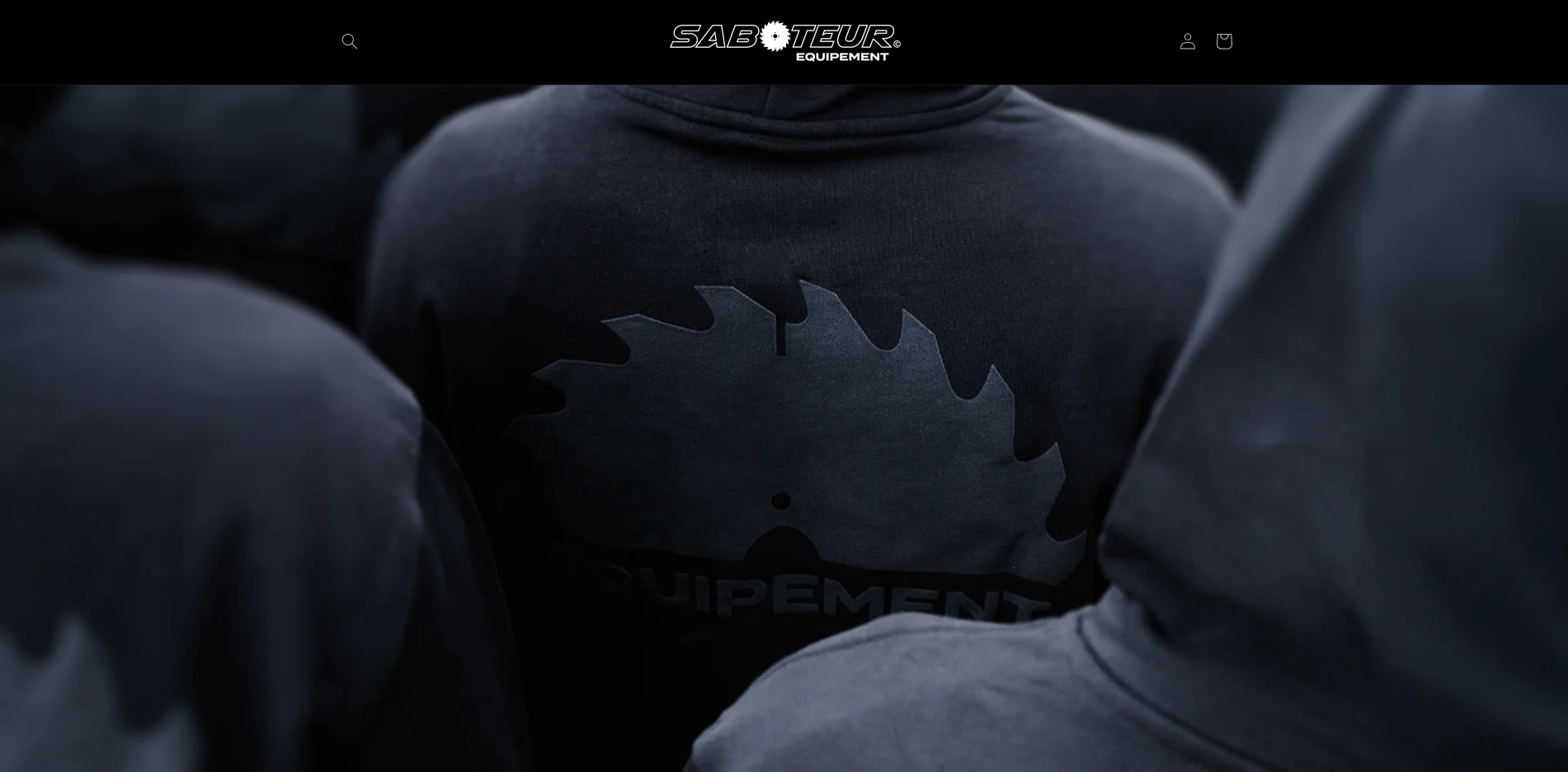 D2C webdesign for Saboteur Equipement