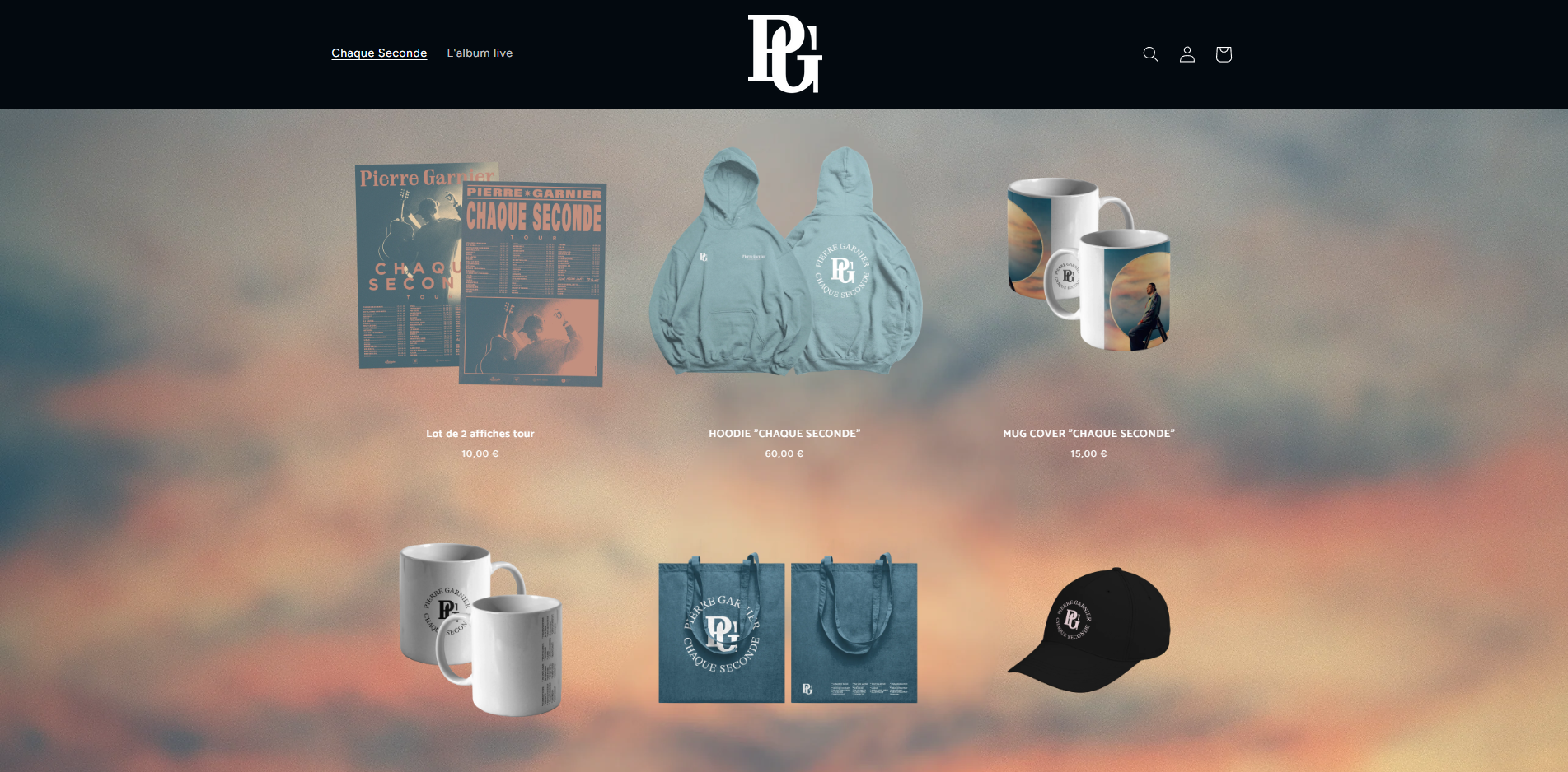 D2C webdesign for Pierre Garnier