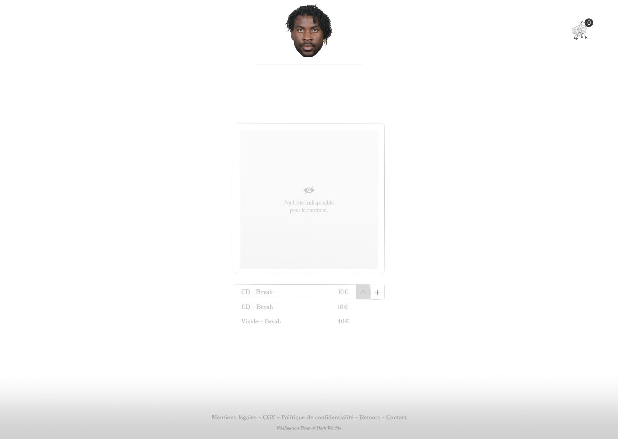 D2C webdesign for Damso