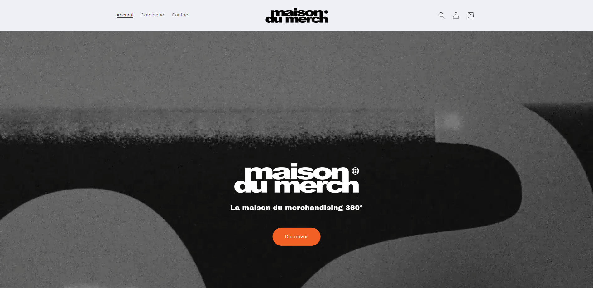 Webdesign for Maison du Merch
